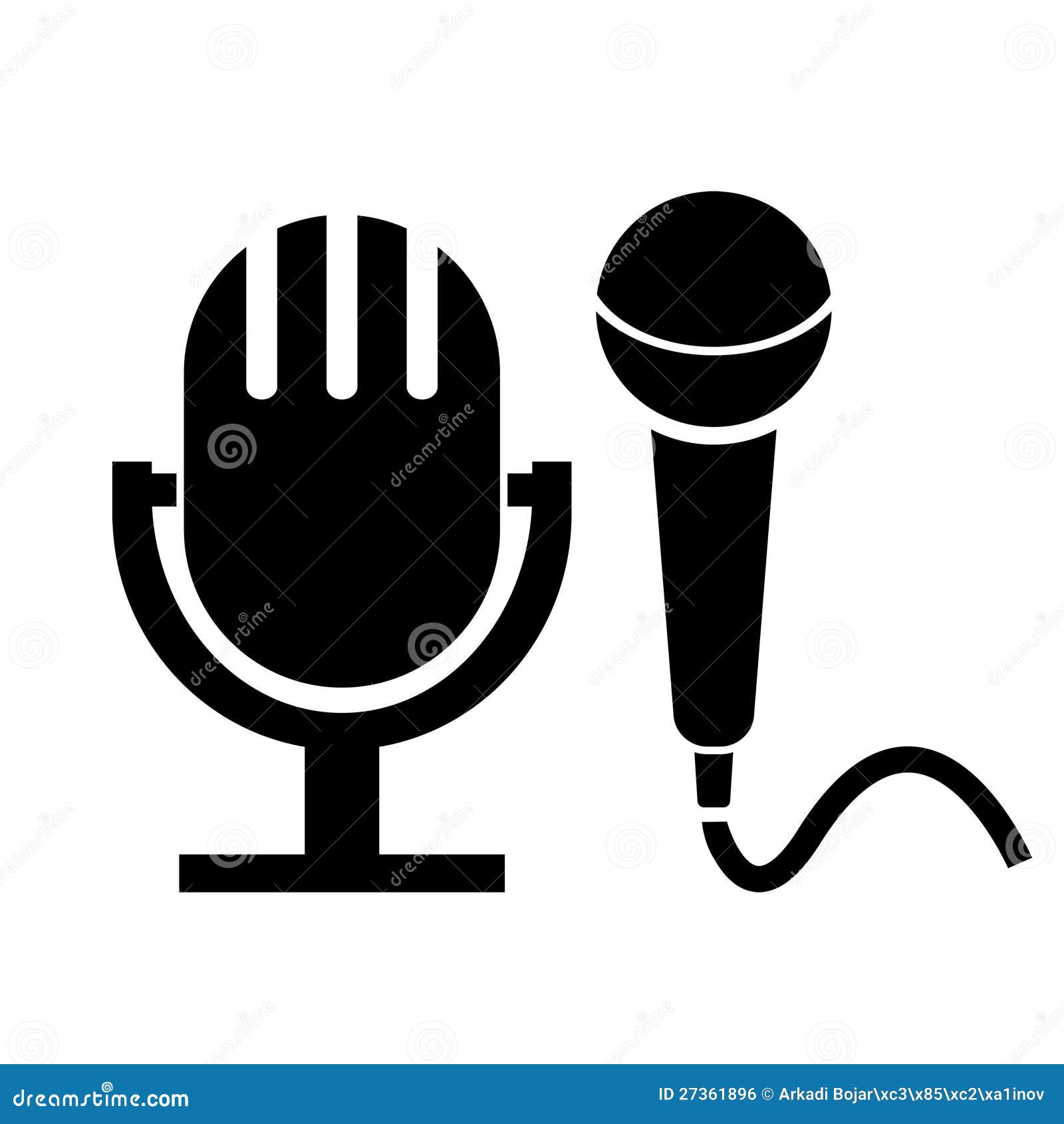 Microphone Icon Royalty Free Stock Image - Image: 27361896