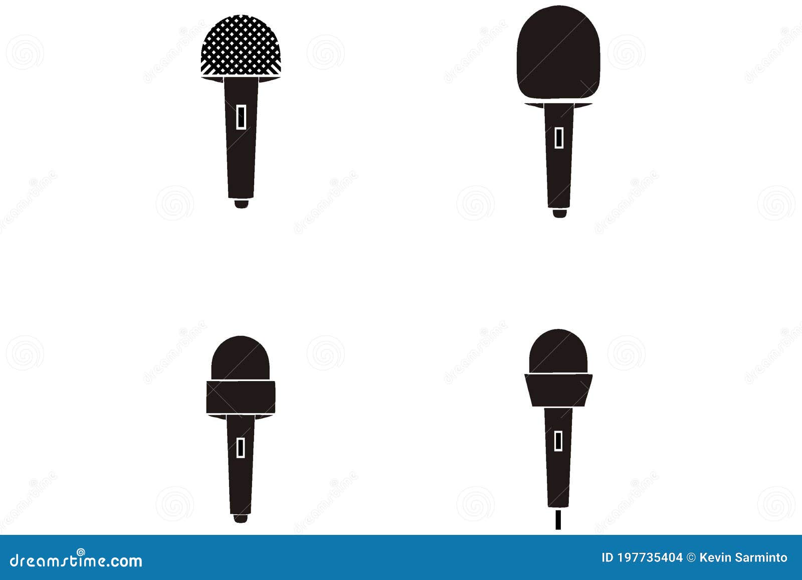 Microphone logo design stock vector. Illustration of design 197735404