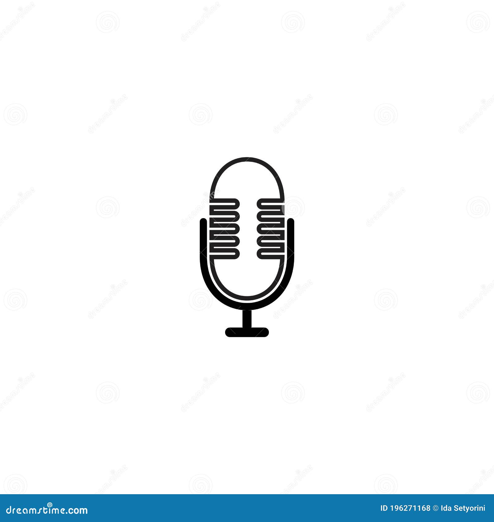 Microphone logo editorial stock photo. Illustration of isolated 196271168