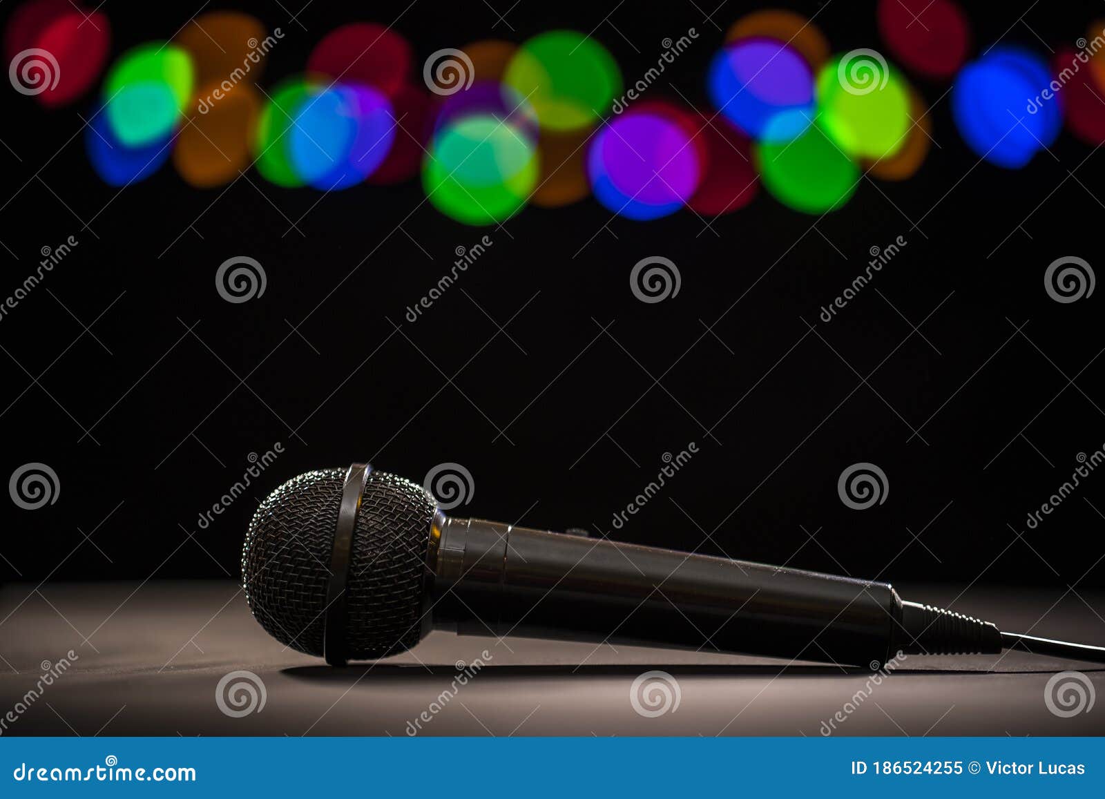 Microphone Lying on Stage Floor Stock Image Image of floor, confident 186524255