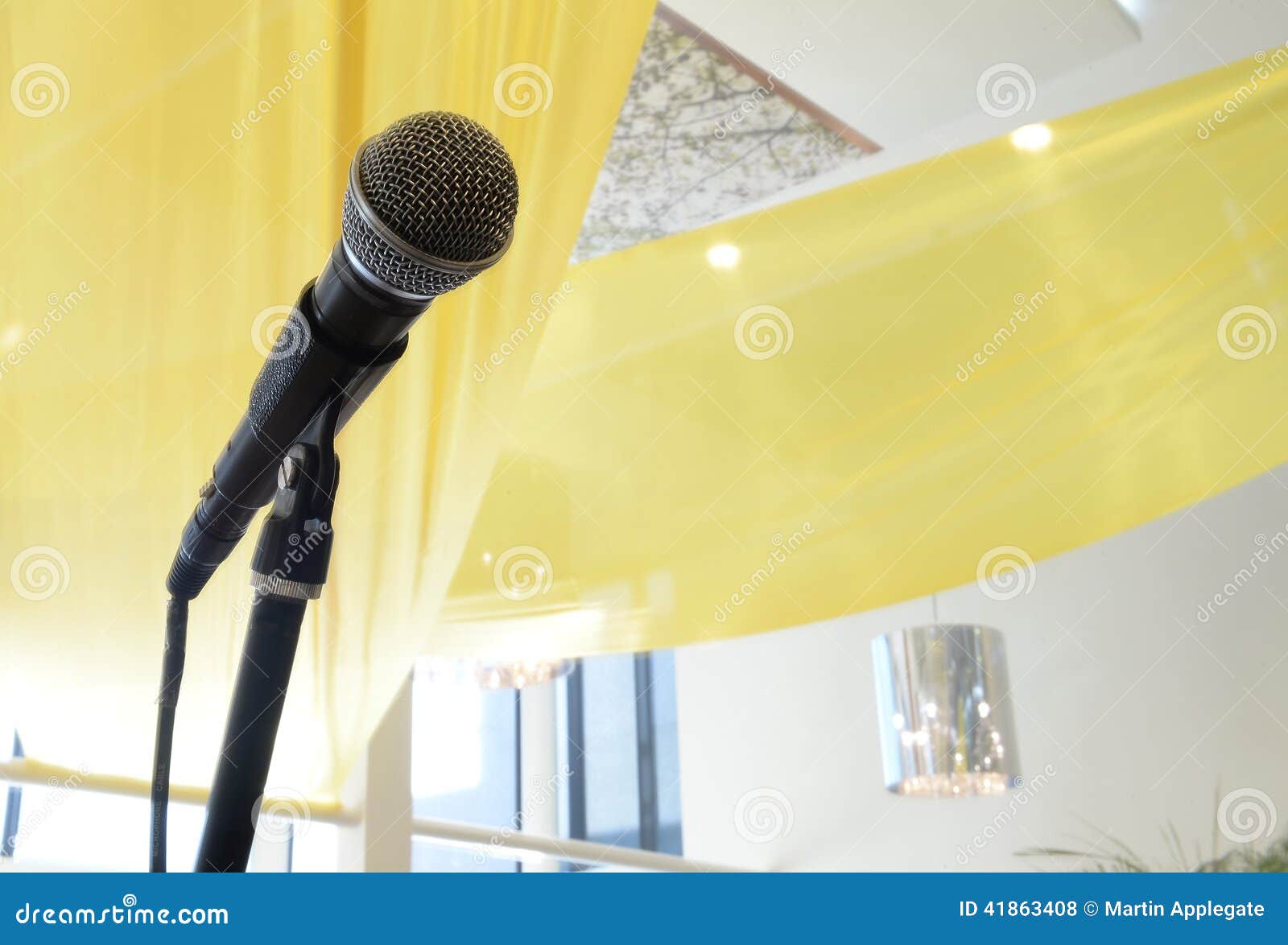 Microphone and stand stock photo. Image of stand, inside 41863408
