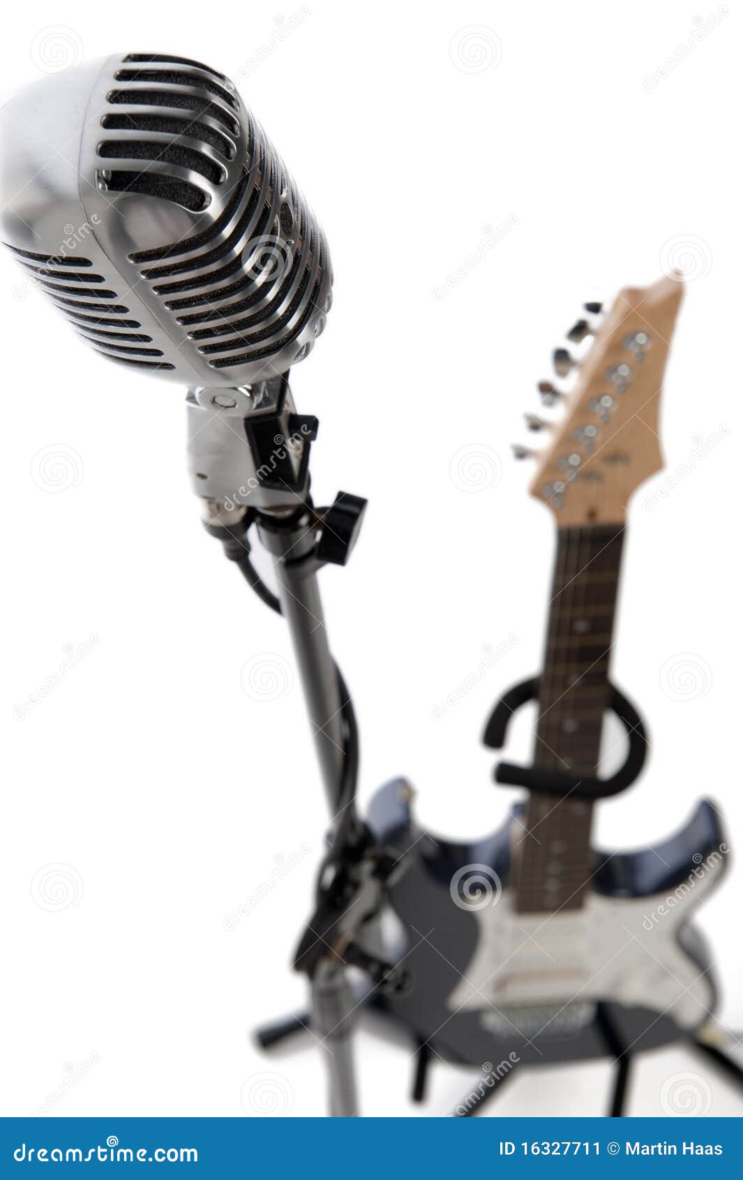 Microphone, Stand and Scarf Stock Image Image of entertainment
