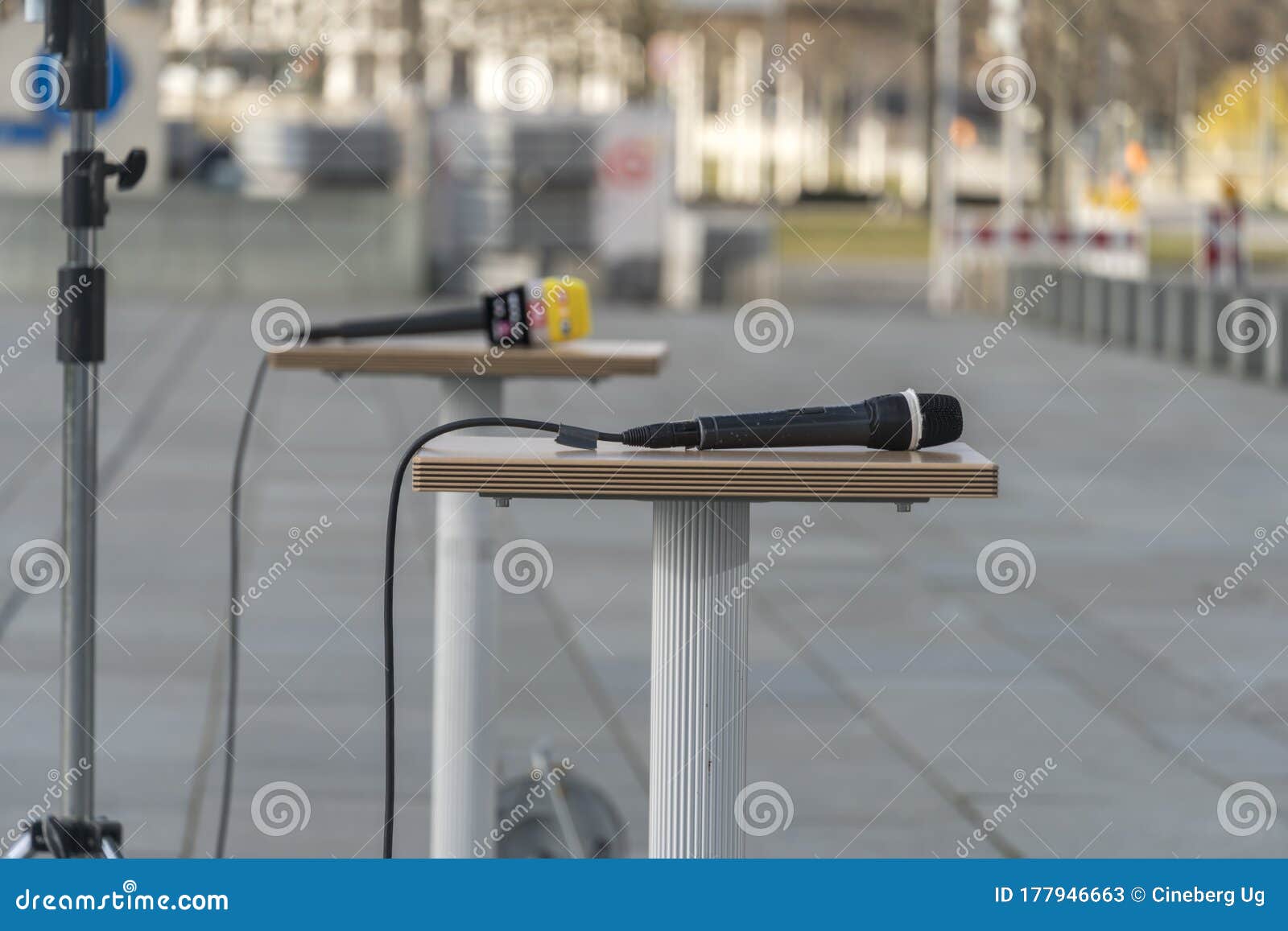 Microphones stock image. Image of equipment, media, coverage 177946663