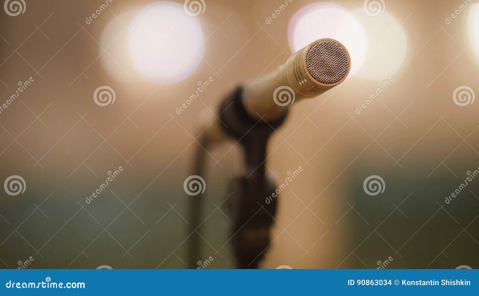 Microphone at Theatre or Opera Scene Concert Hall Stock Photo Image of concert, record 90863034