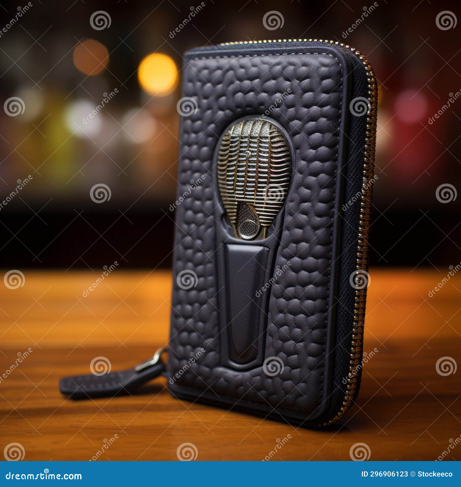 Vogue Luxe Microphone Wallet Atmospheric and Moody Lighting with