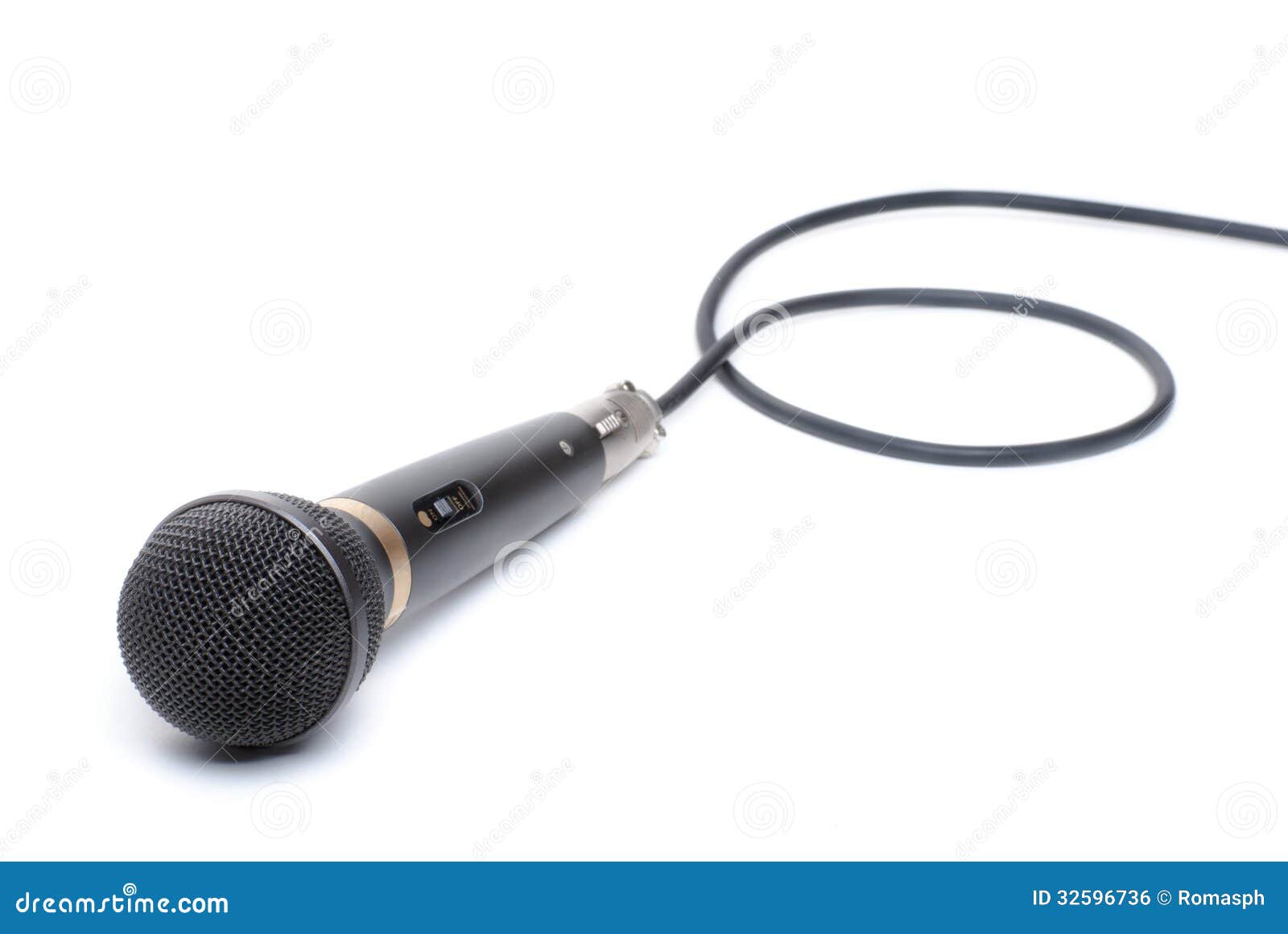 Microphone On White Background Royalty Free Stock Image Image 32596736