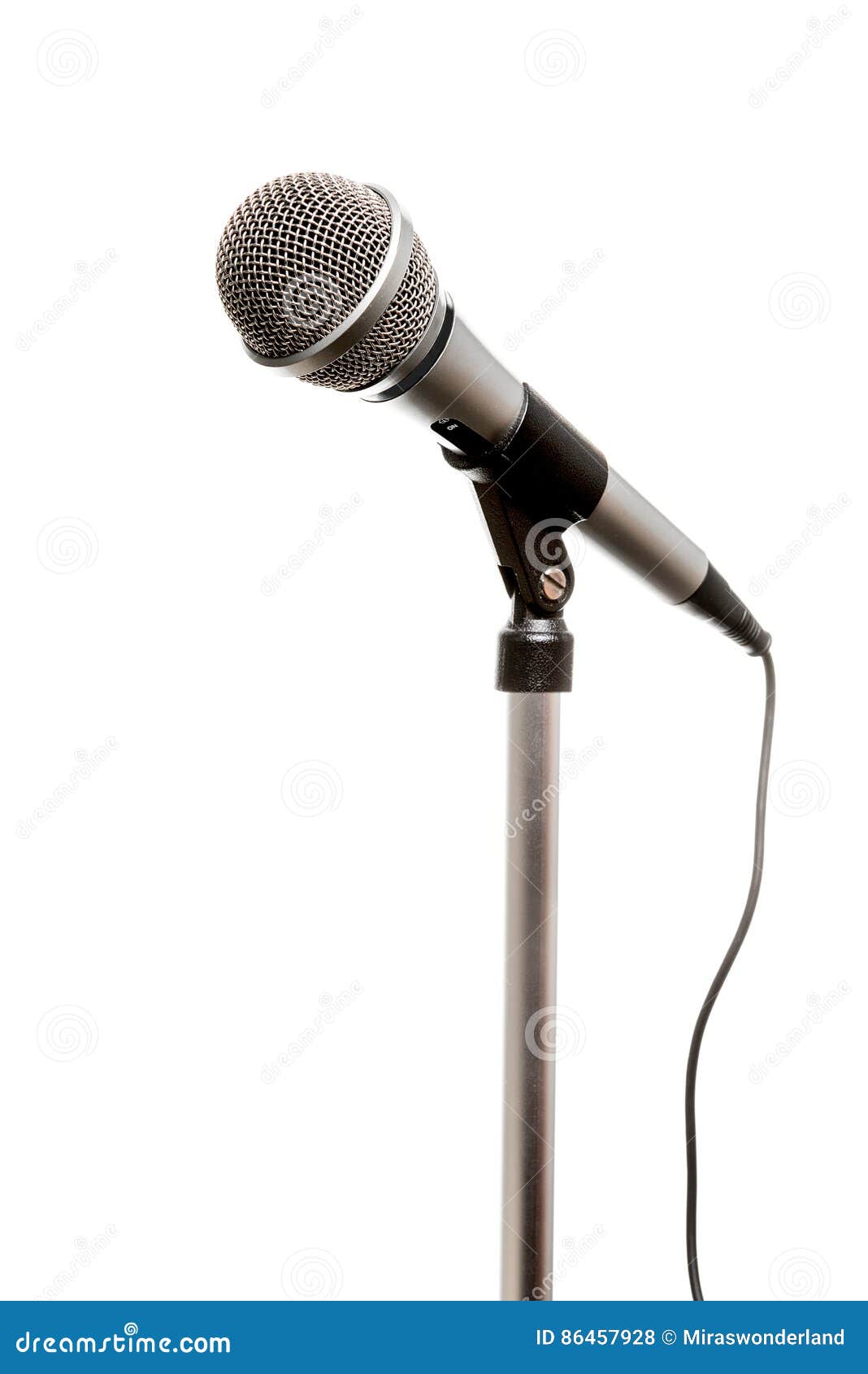 Microphone on a White Background Stock Photo Image of isolated