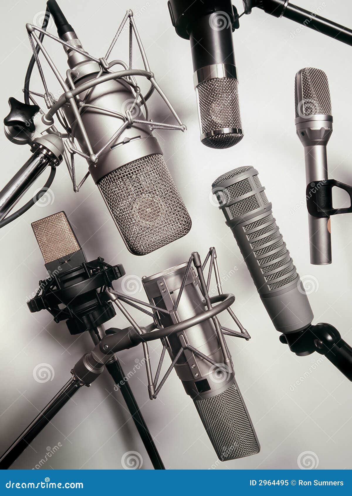 Microphones stock image. Image of studio, musical, music 2964495