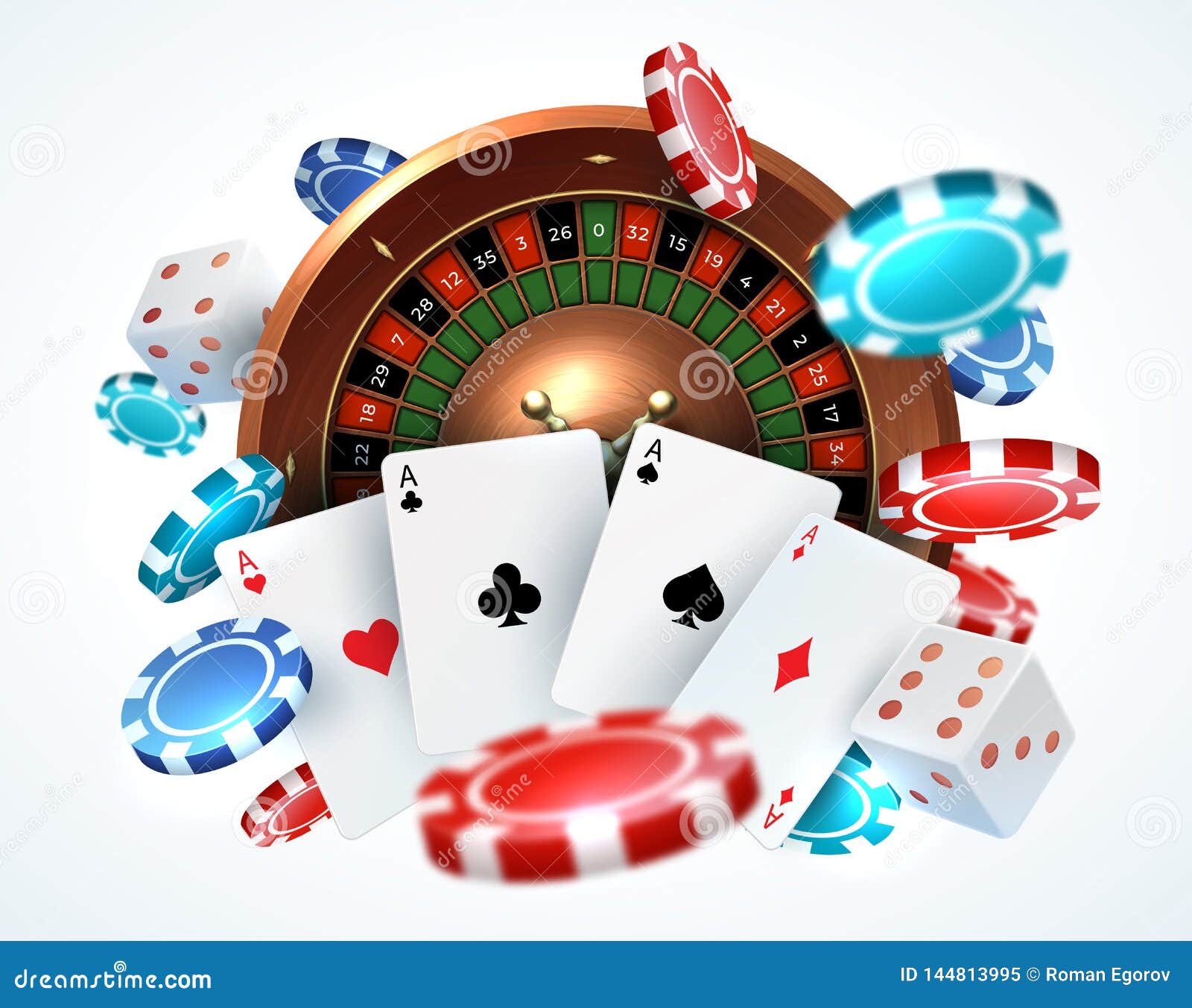 Conceito De Layout De Casino Online Jogar Cartões Dados Chips