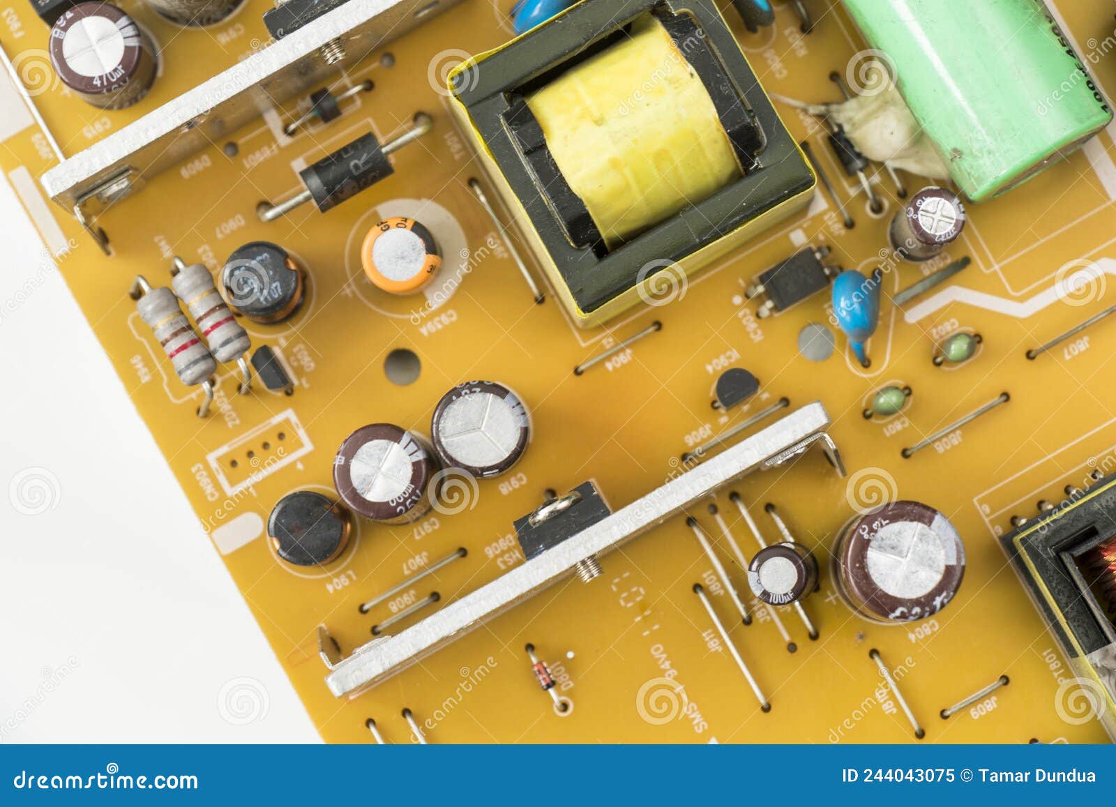 Microprocessor and Microchips, Background of Electrical Parts Stock