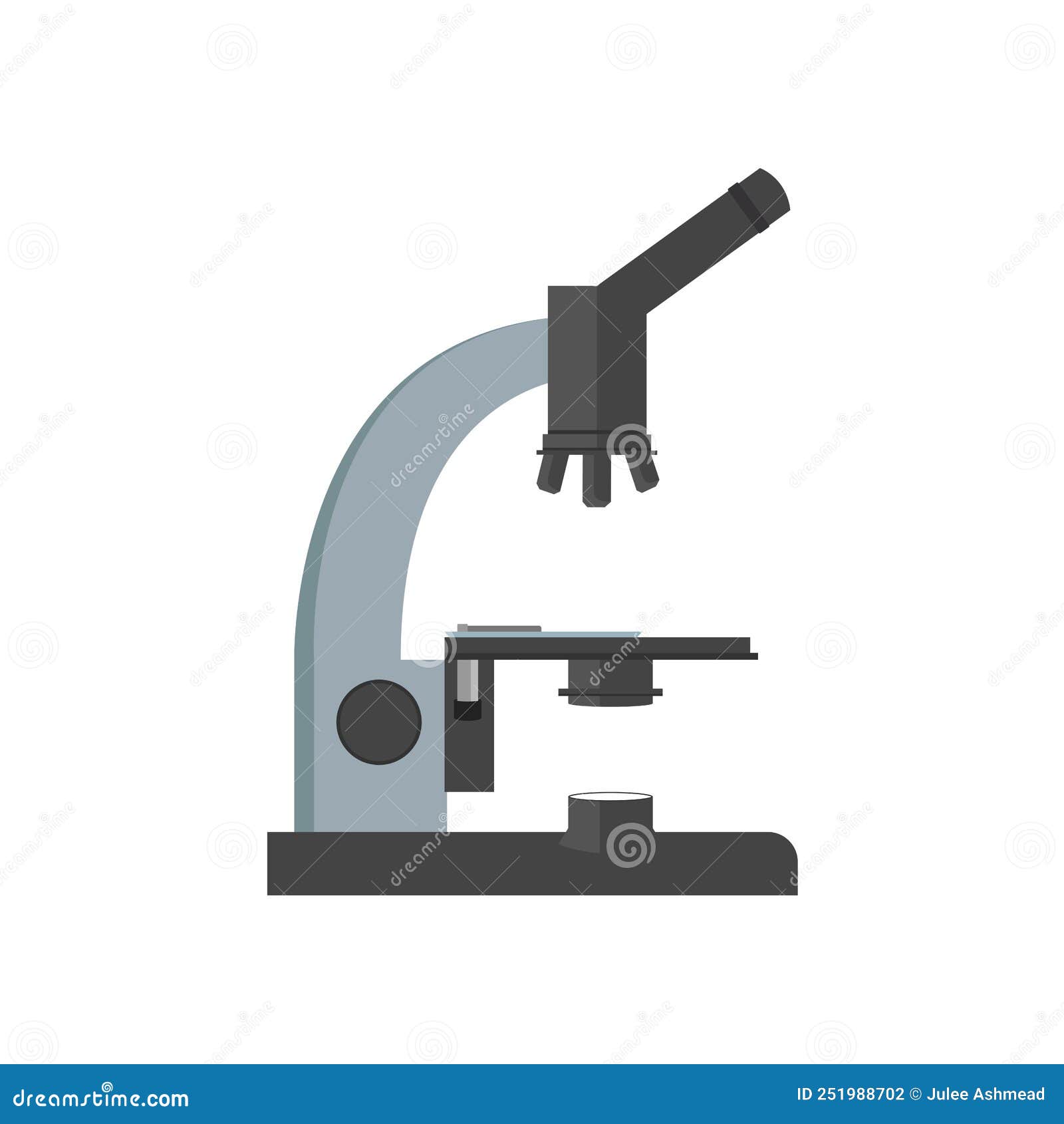 Microscope Scientific Vector Illustration Graphic Stock Vector