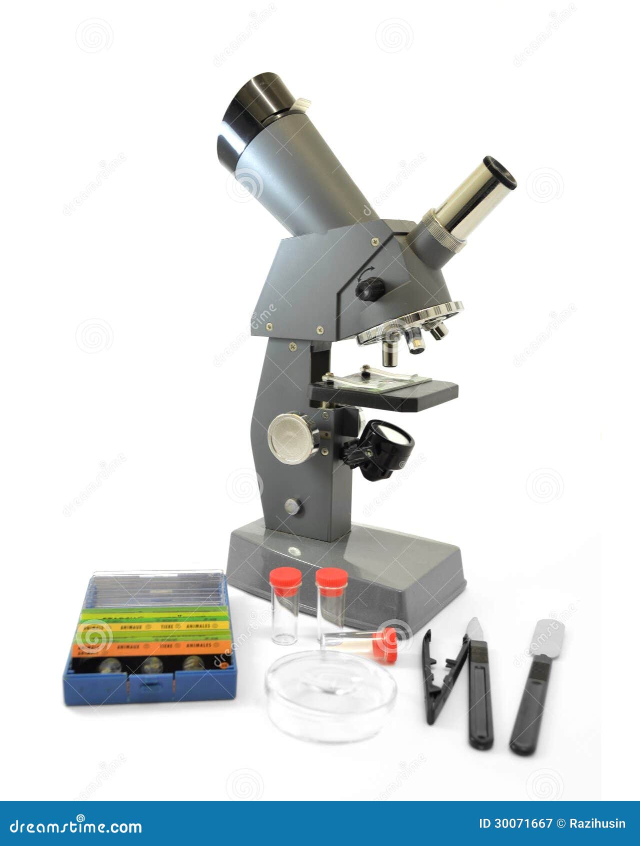 Kids Beginner Microscope STEM Kit, image size:1280x1690