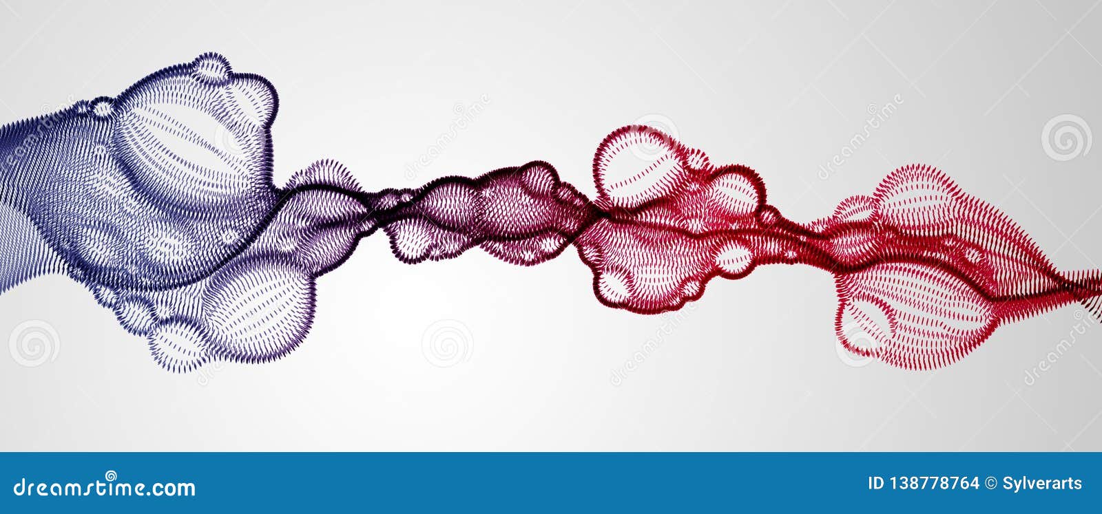 Microscopic Biological Mutation Virus, Abstract Vector Particles Shape