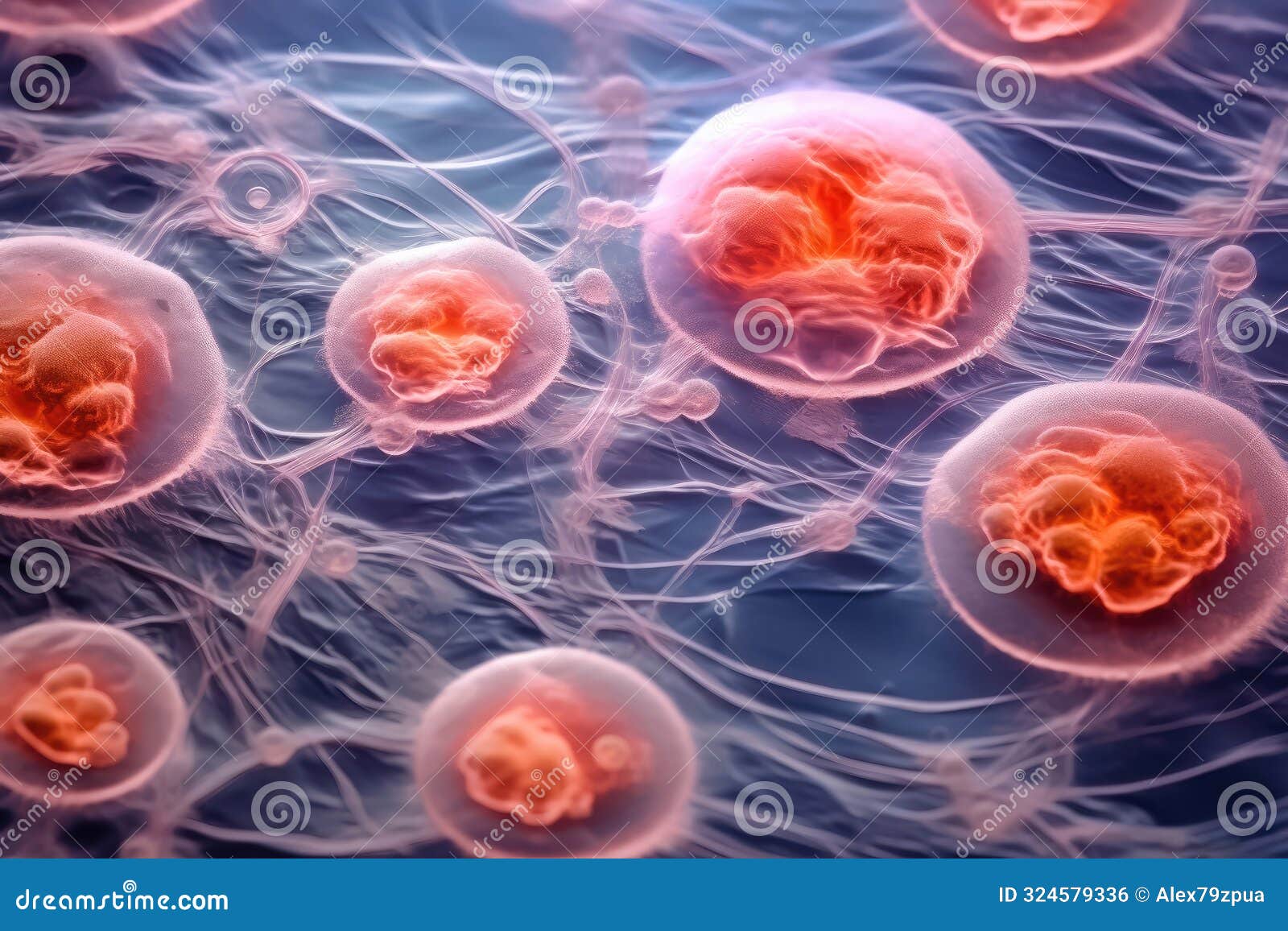 Microscopic View of Human Body Cells Stock Illustration Biology Diagrams