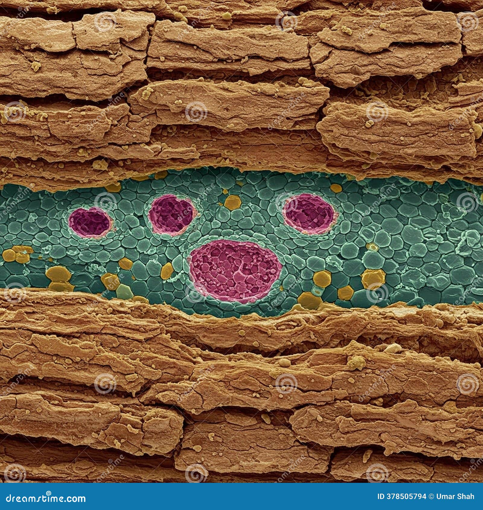 Microscopic View of a Plant Stem Cross-section, Highlighting Xylem and  Phloem Stock Illustration - Illustration of rock, physiology: 378505794, image size:1600x1690