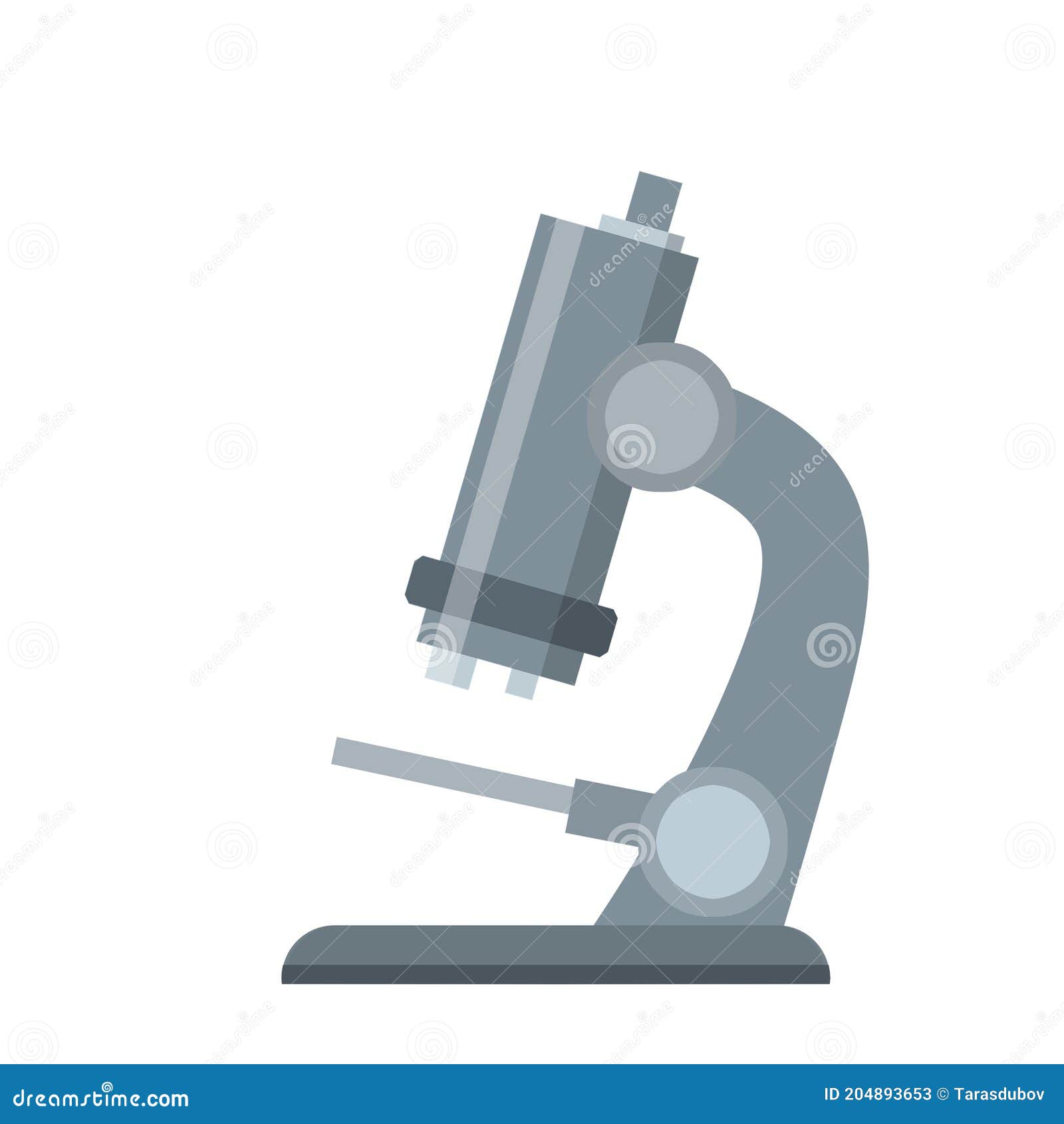 Microscopio. Equipo Científico De Laboratorio. Educación Y Ciencia  Ilustración del Vector - Ilustración de hospital, aislado: 204893653