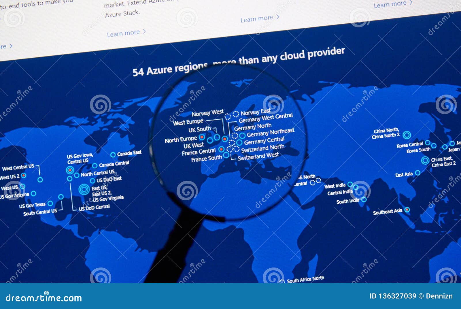 Microsoft Azure Regions Map