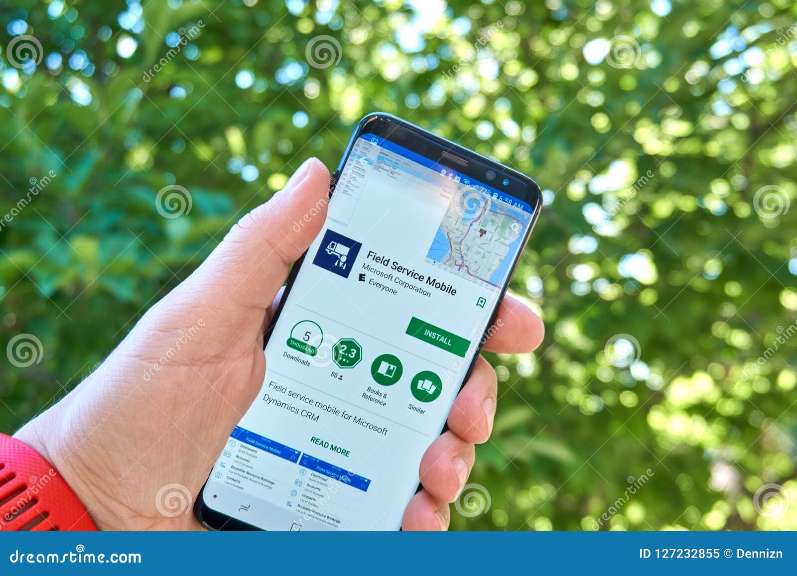 Microsoft Field Service Mobile App On Samsung S8 ...