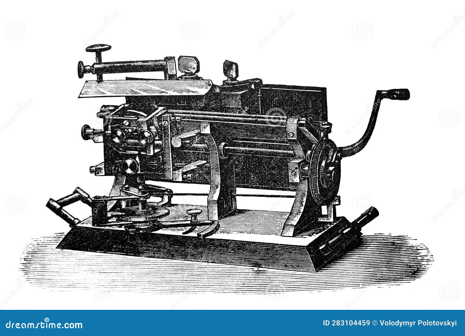 microtome of backer in the old book the microscopic technique, by c. friedlaender, 1899, st. petersburg