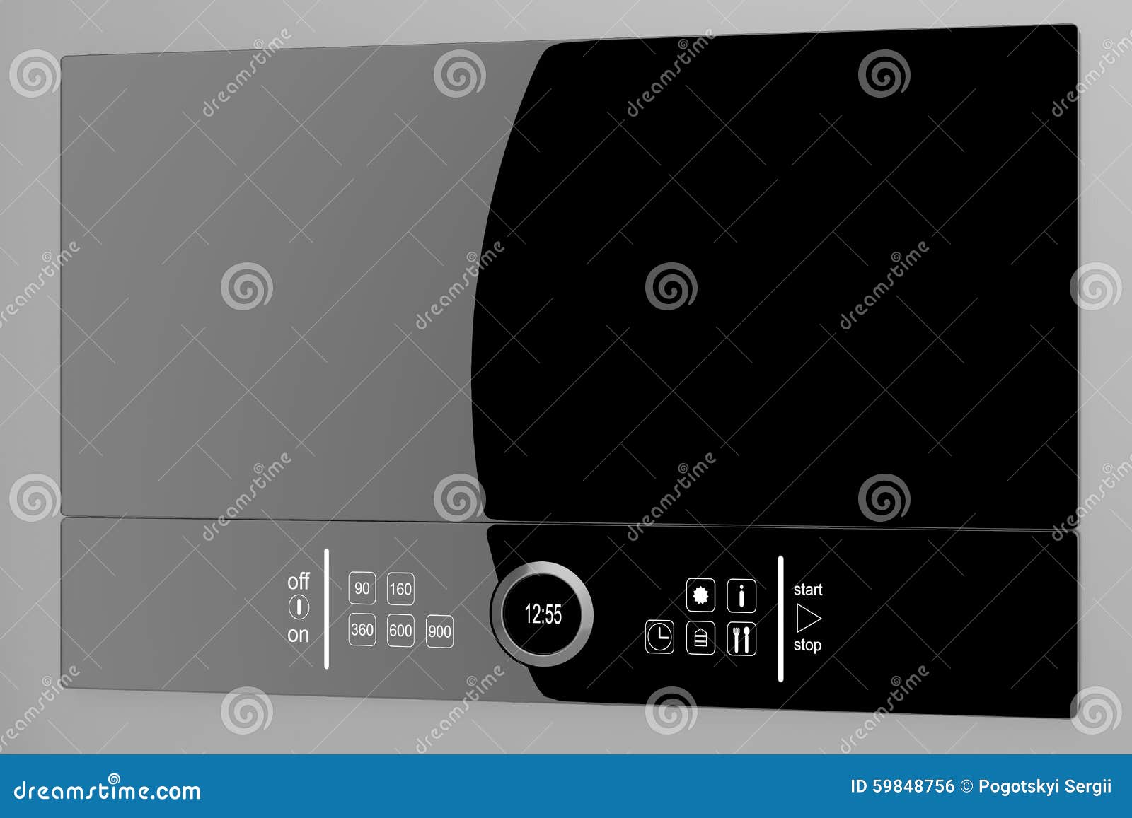 Microwave stock illustration. Illustration of degree 59848756
