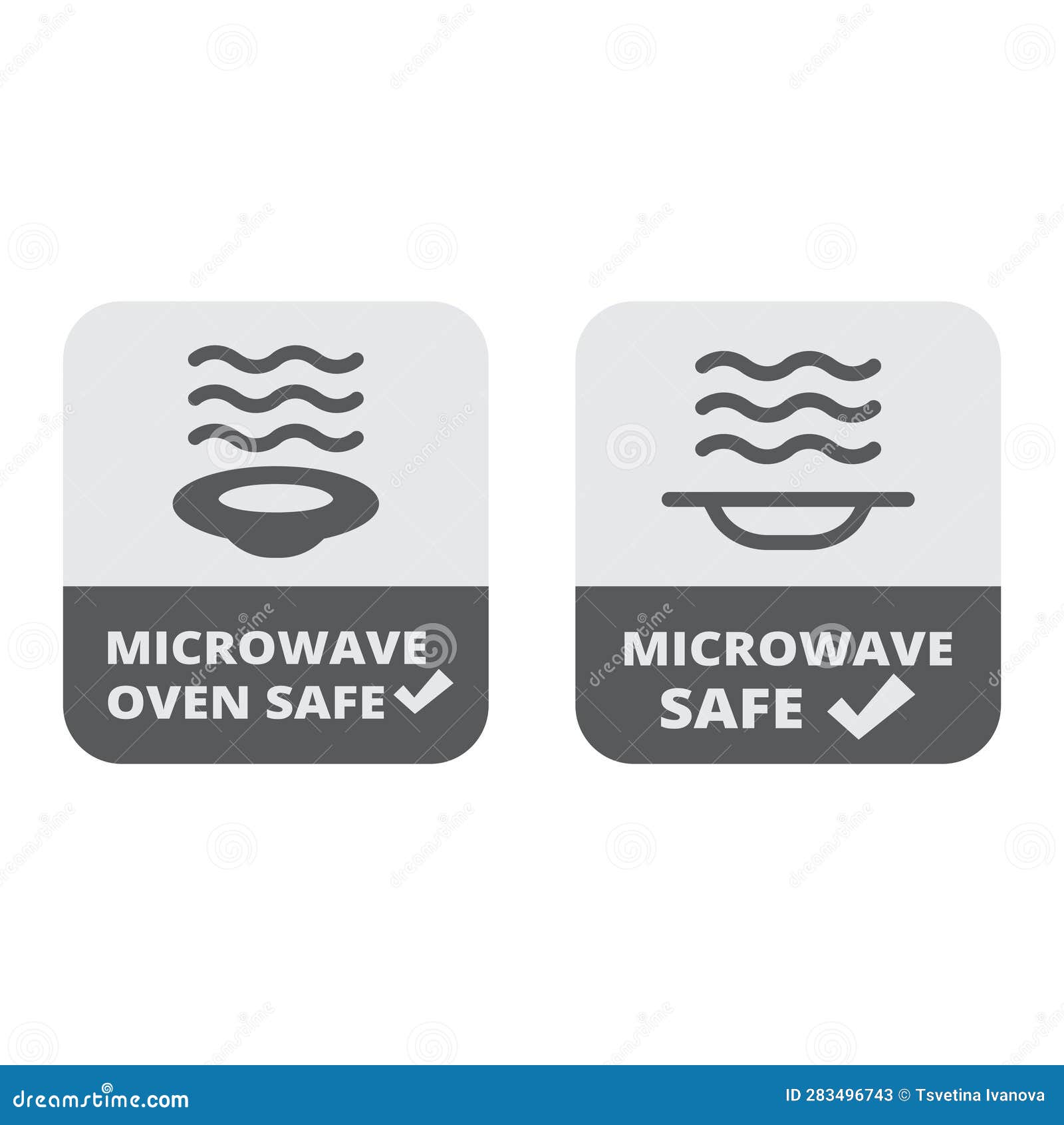 Microwave oven safe label stock vector. Illustration of label 283496743