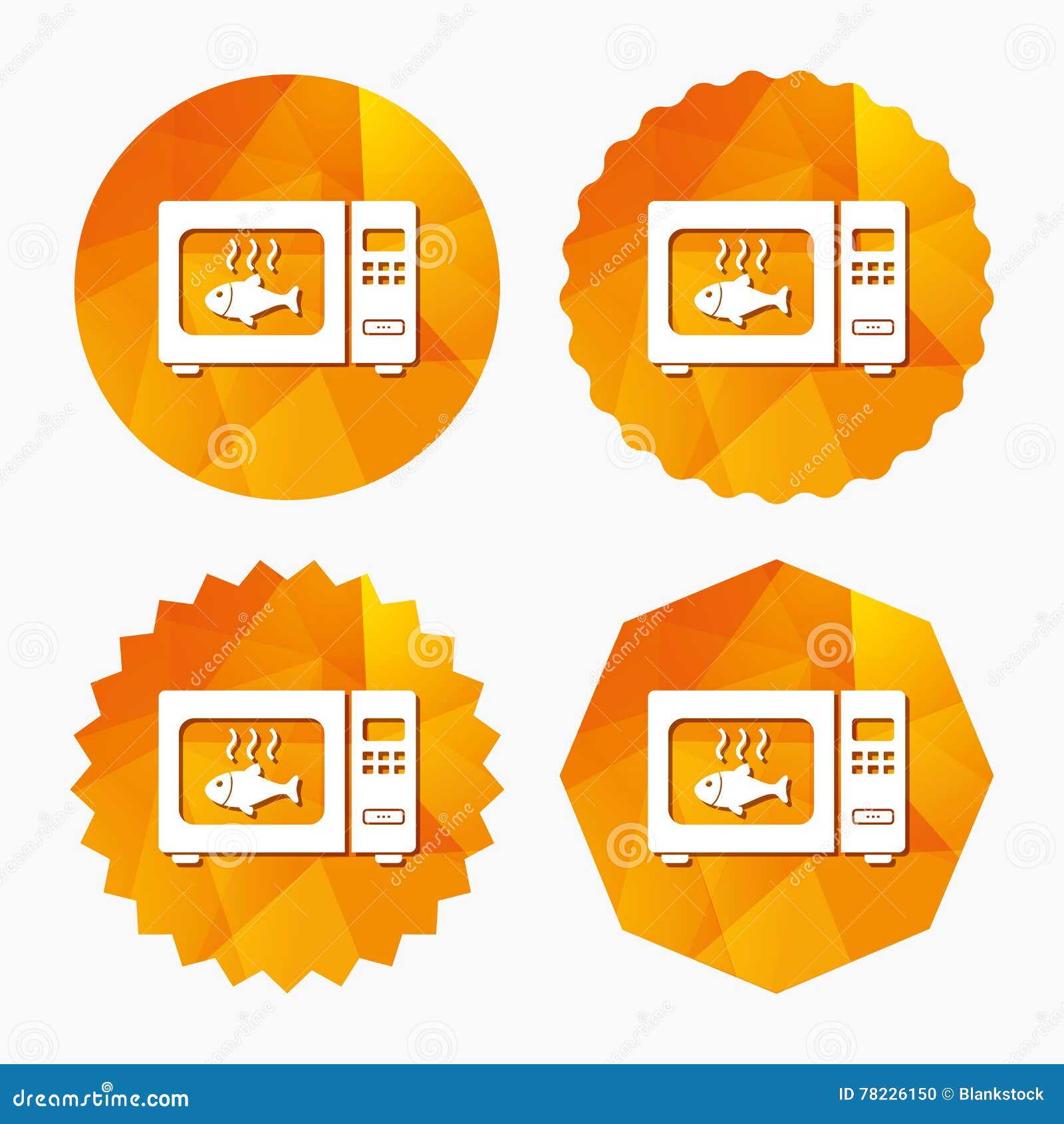 Microwave Oven Sign Icon. Kitchen Electric Stove. Stock Vector