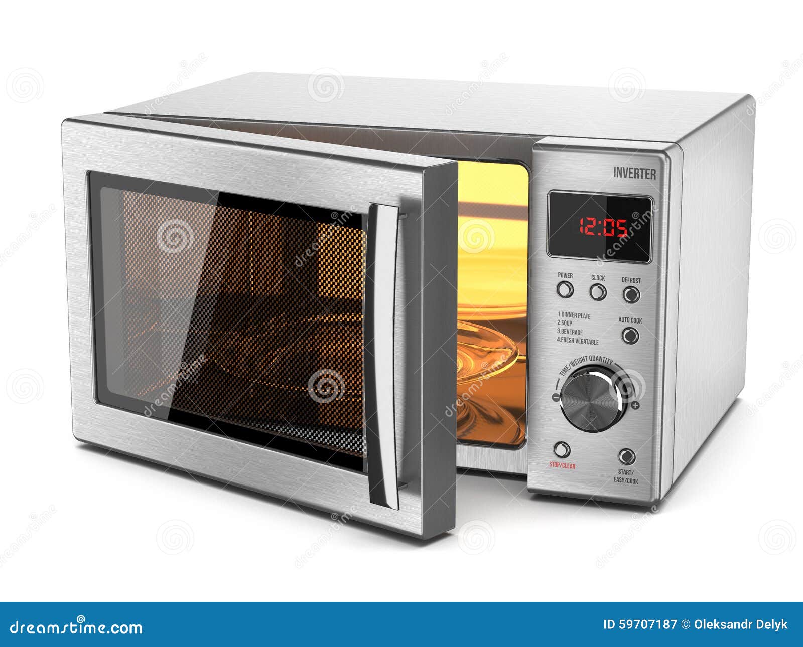 Microwave stove stock illustration. Illustration of electric 59707187