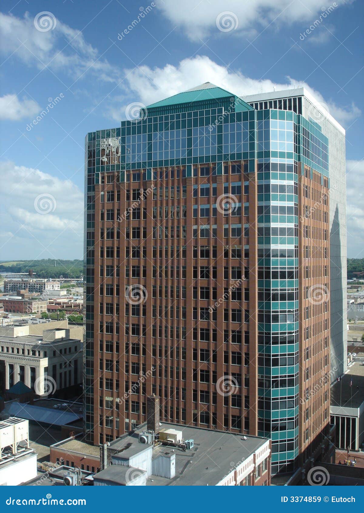 Des Moines Mid20th Century Office Tower, IA Stock Image Image of