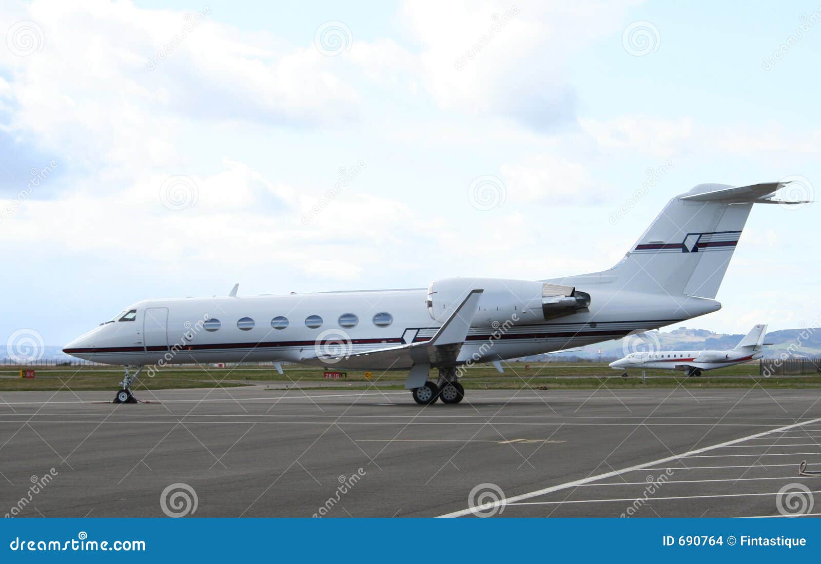 Mid sized corporate jets stock photo. Image of engine, airport 690764