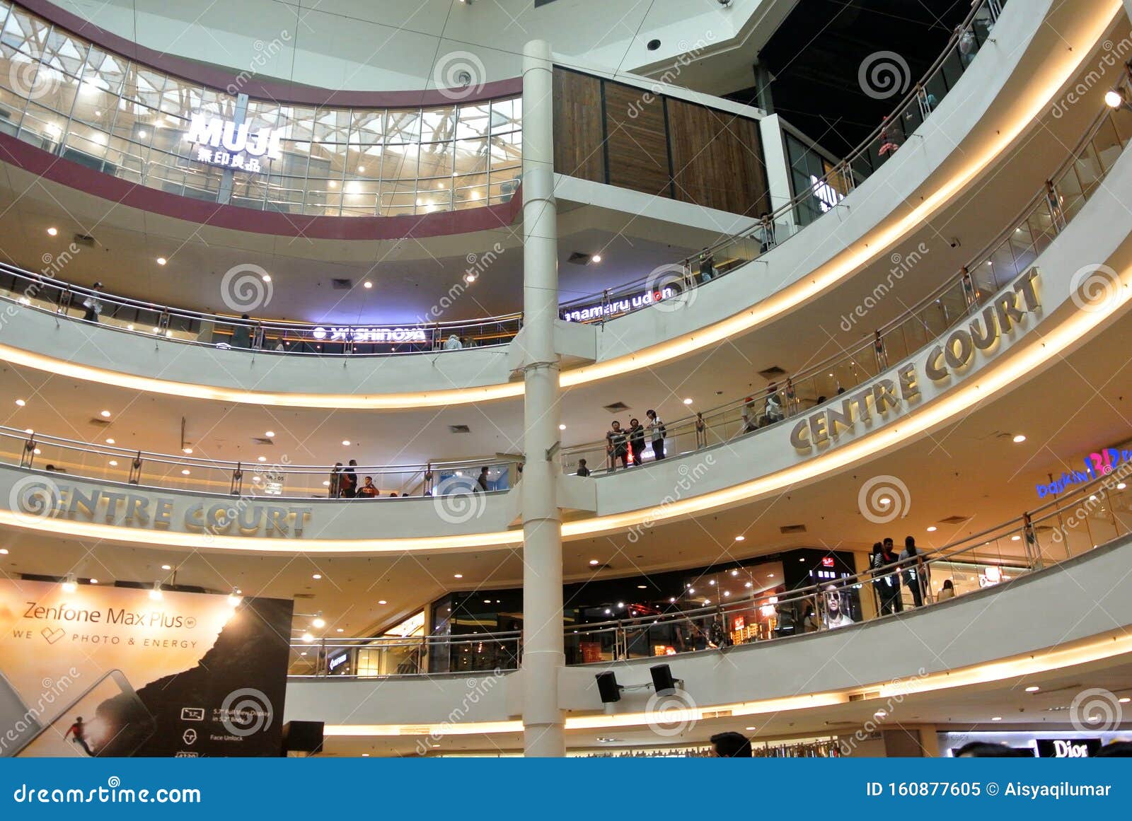 Mid Valley Megamall Shopping Mall Main Atrium. Editorial