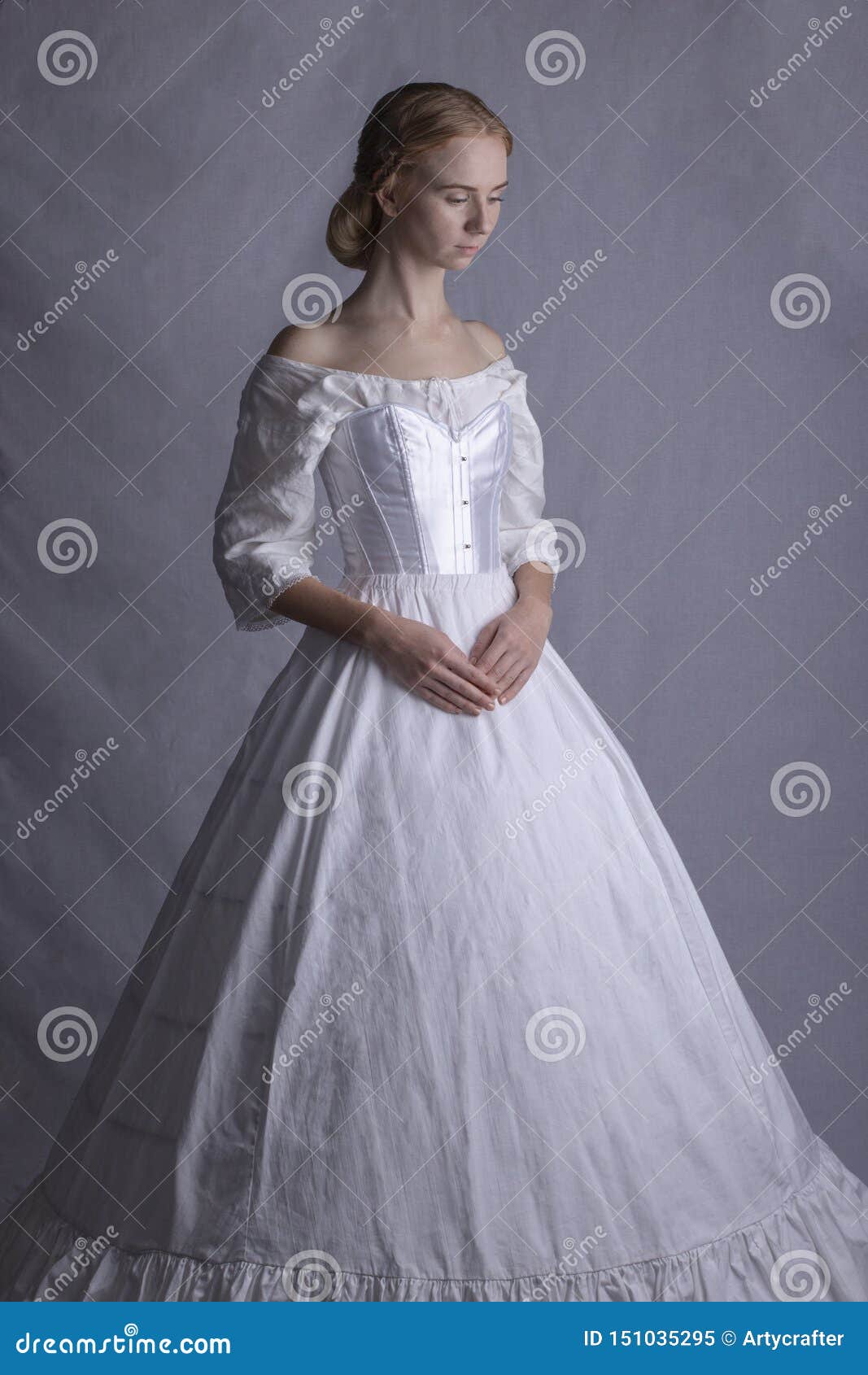 Victorian Woman in Underwear Stock Image - Image of ensemble