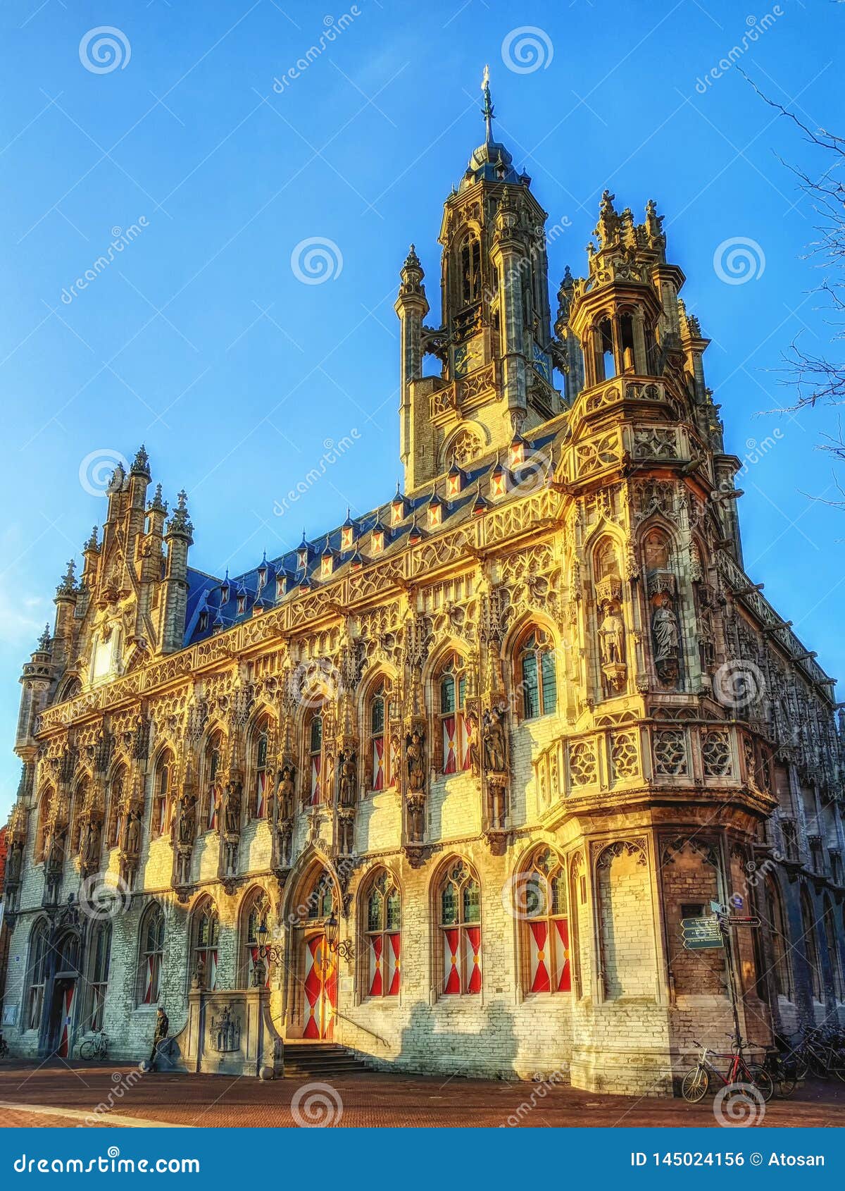 Middelburg City Hall stock photo. Image of island, cityhall - 145024156