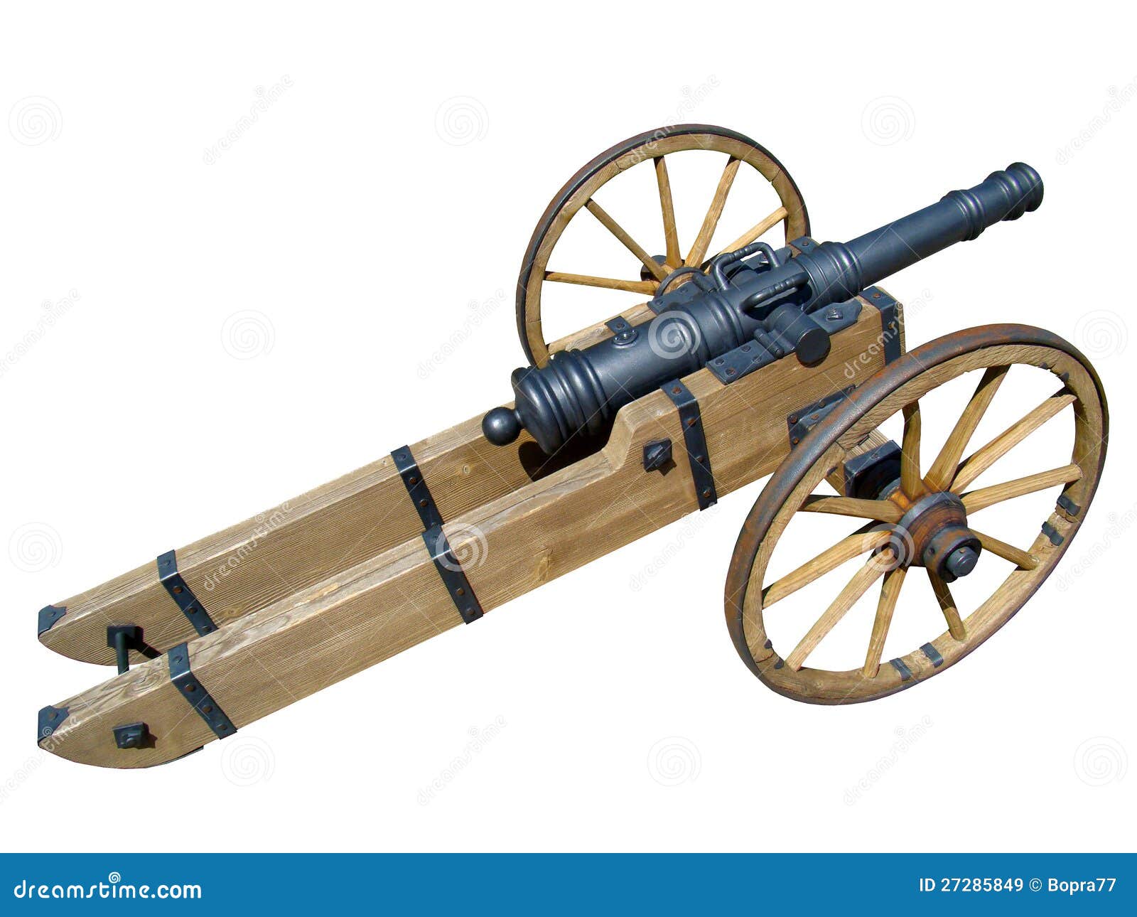 Middeleeuws Kanon Op Wielen Stock Afbeelding - Image Of Bewapening,  Niemand: 27285849