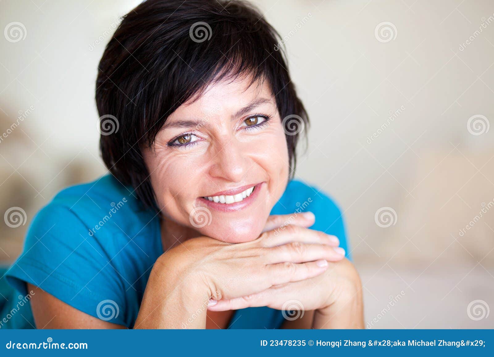 Middle aged lady stock image. Image of casual, aged, mature - 23478235