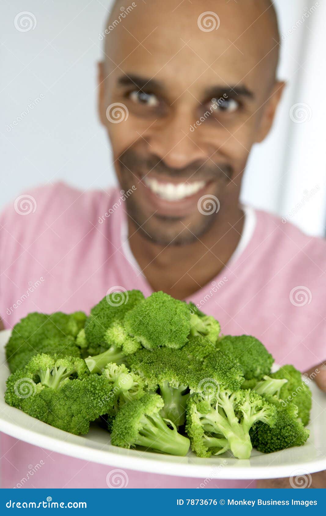 Middle Aged Man Eating Fresh Fruit Salad Stock Photo Image of home