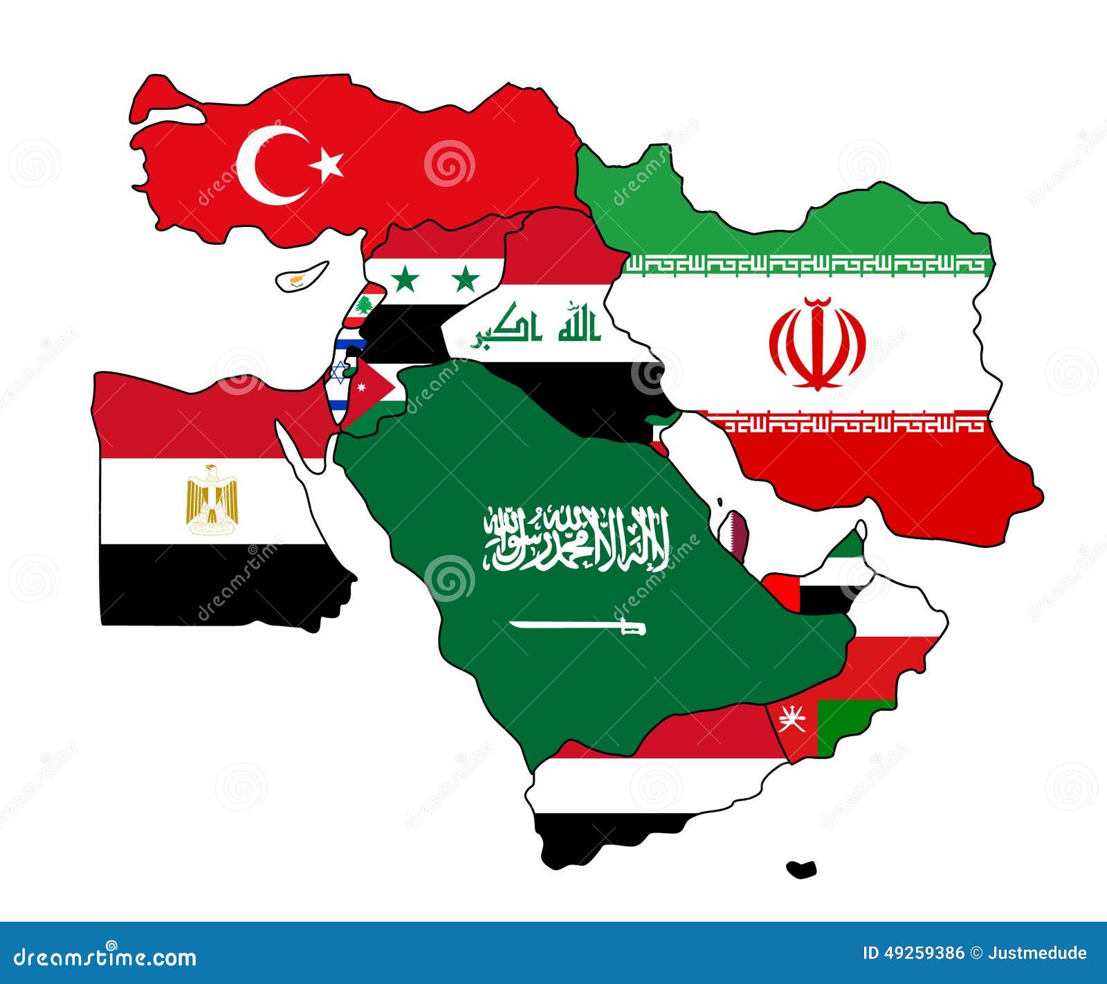 clipart map of middle east - photo #23