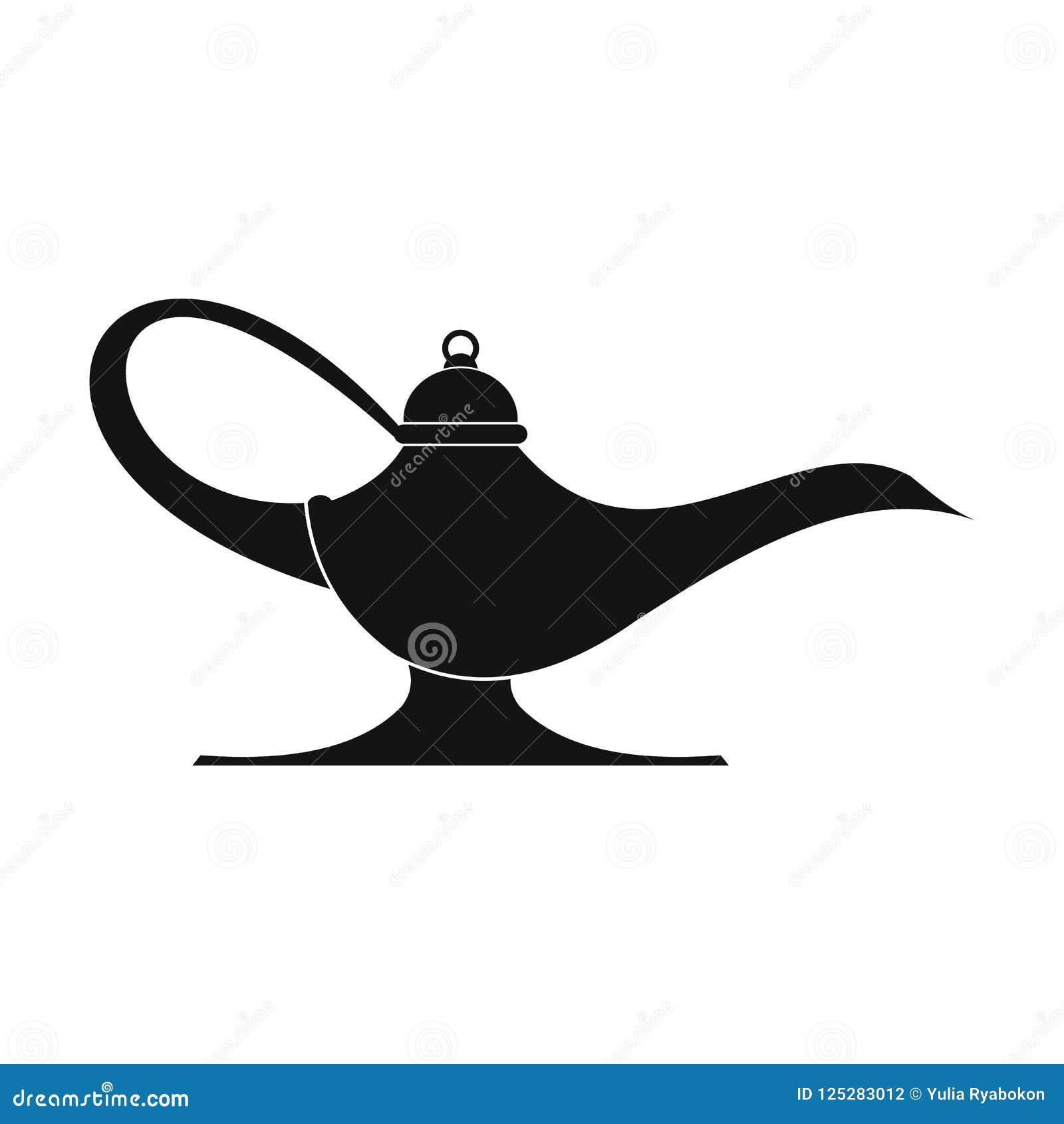 Middle east oil lamp stock illustration. Illustration of magical ...