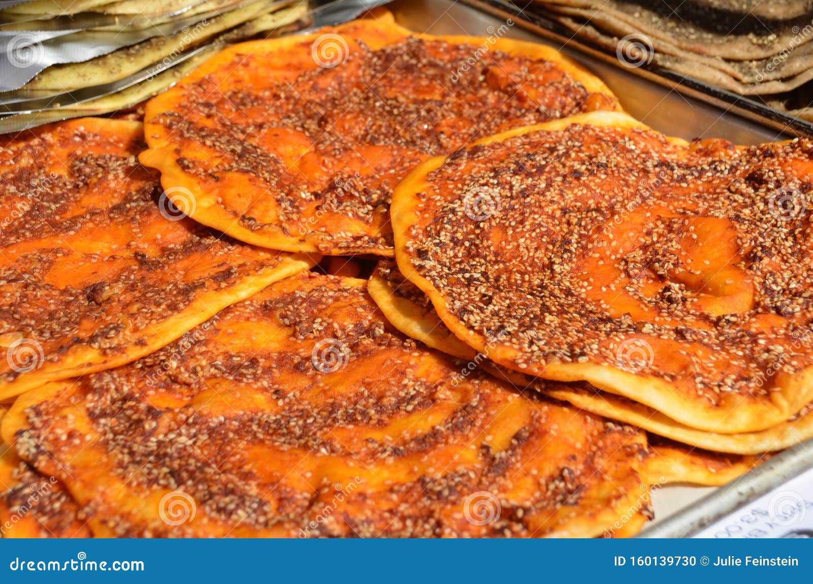 Middle Eastern Bread stock photo. Image of grain, orange 160139730