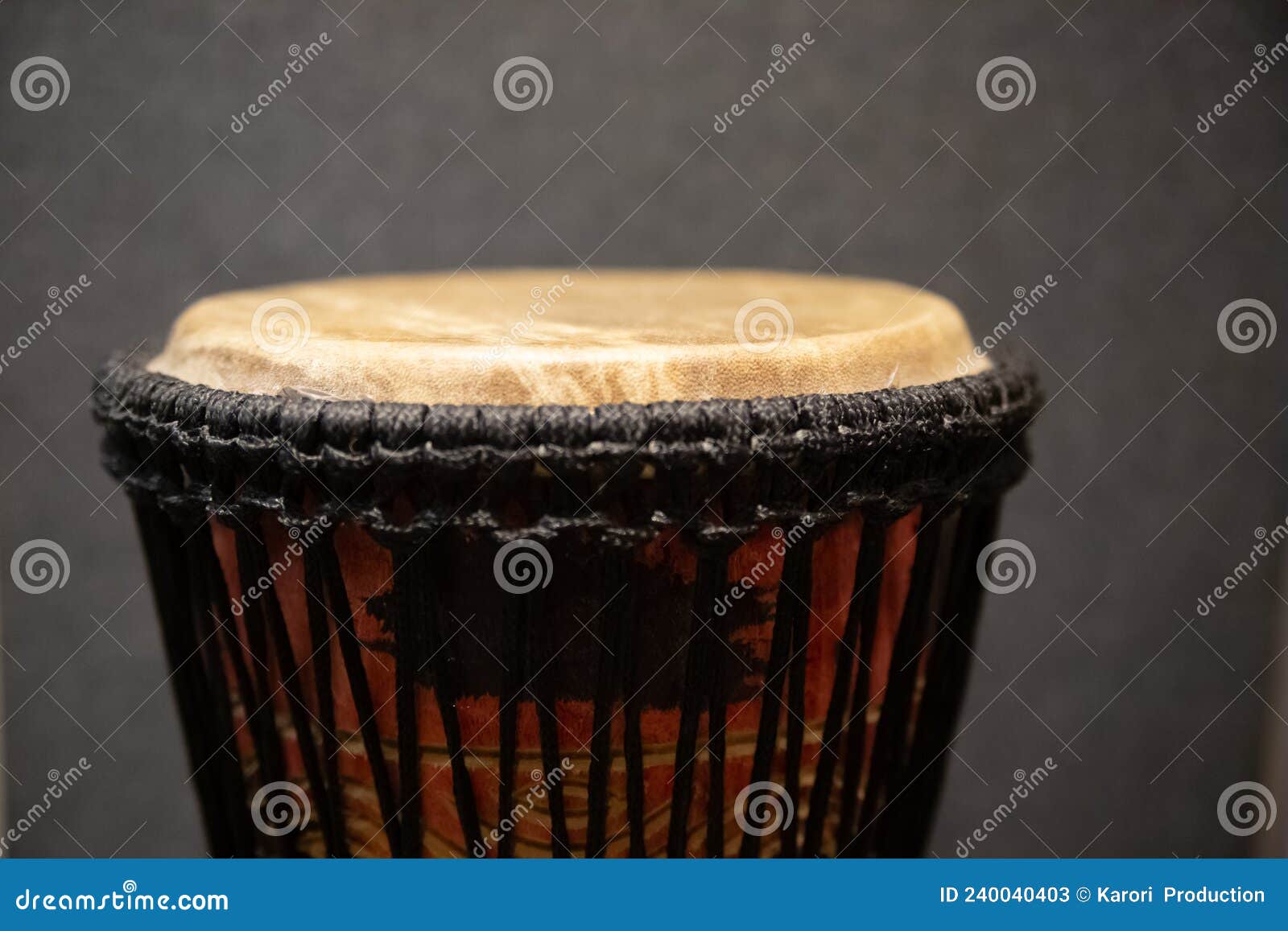 Middle Eastern Drum in a Grey Music Recording Studio Stock Image Image of leather, brown