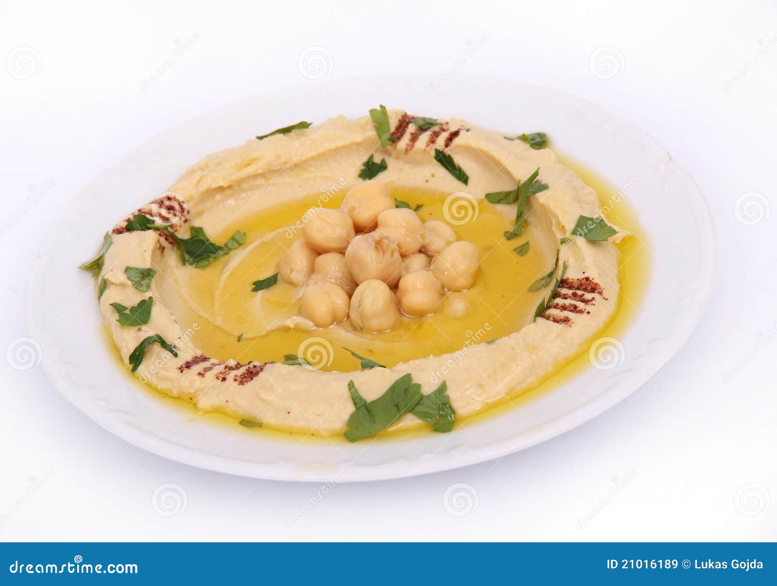 Middle Eastern hummus stock image. Image of bean, tomato 21016189