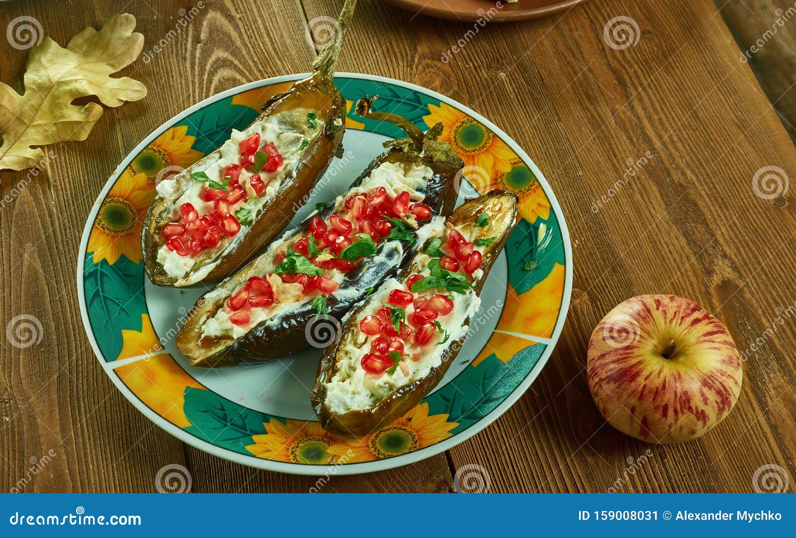 Middle Eastern Stuffed Eggplant Stock Image Image of stuffed, aubergine 159008031