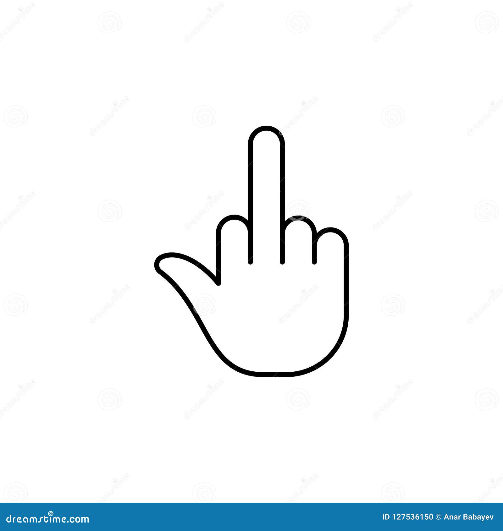 middle finger cursor middle finger cursor