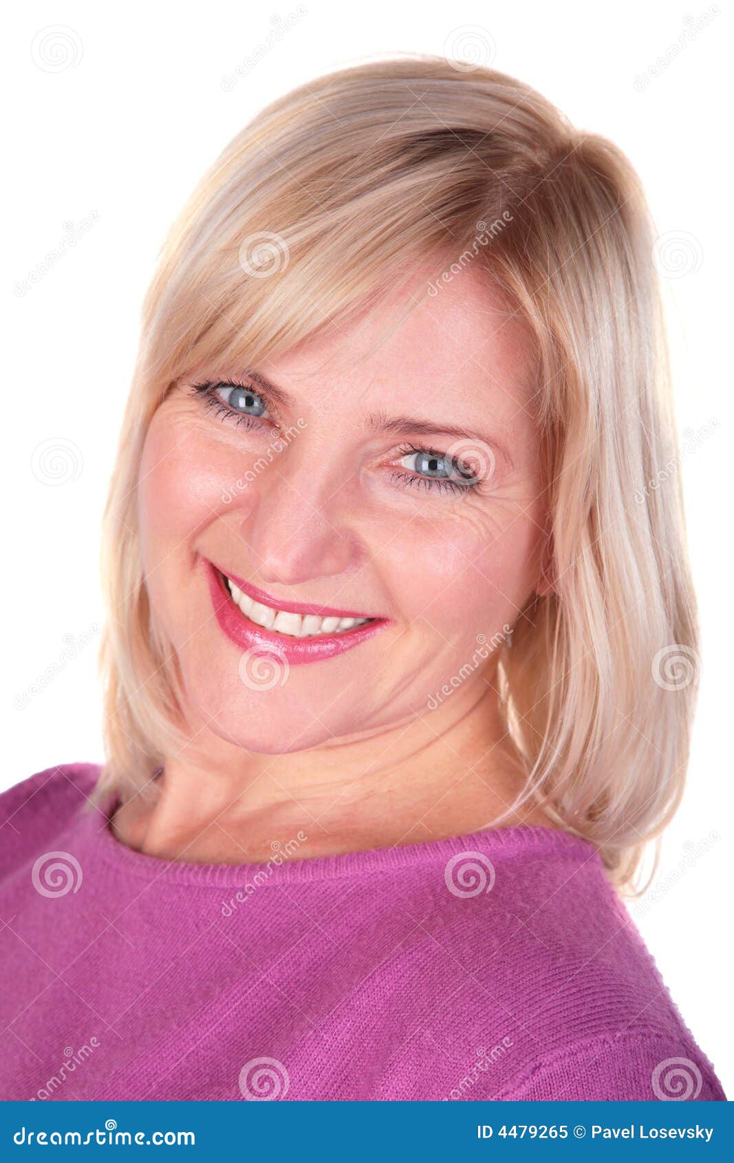 middleaged woman face close-up