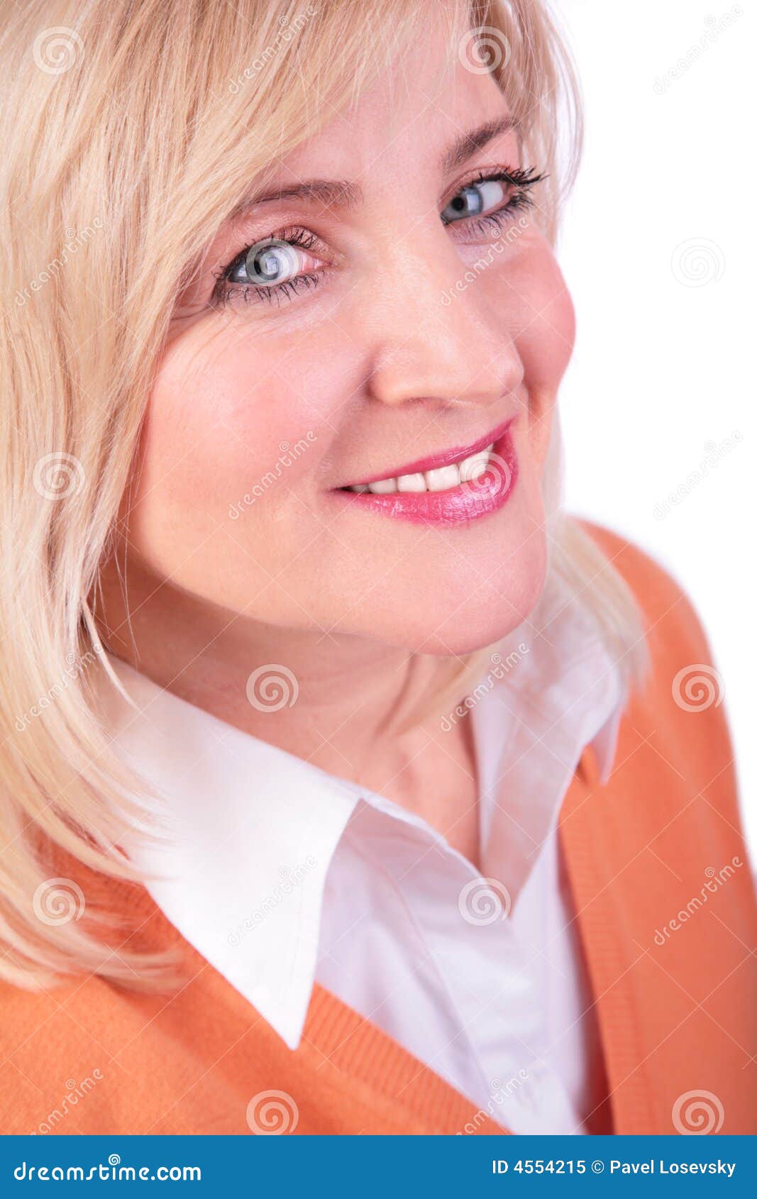 middleaged woman face close-up