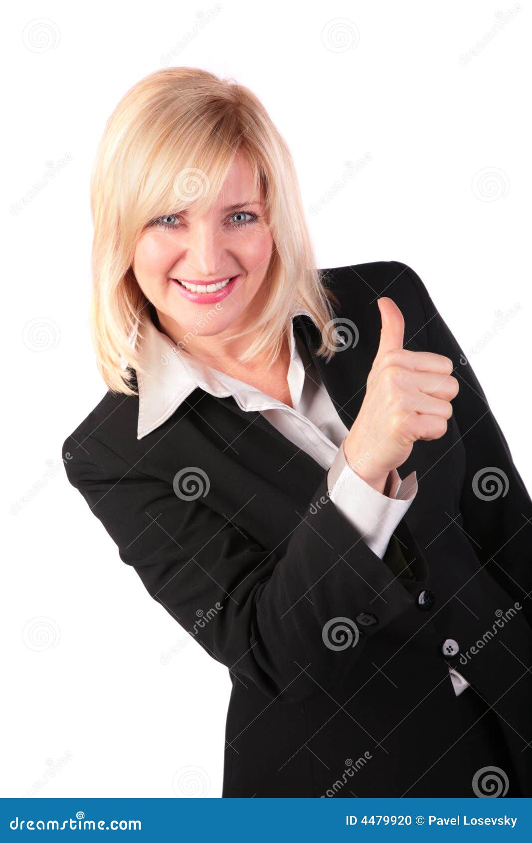 middleaged woman gives gesture ok 2