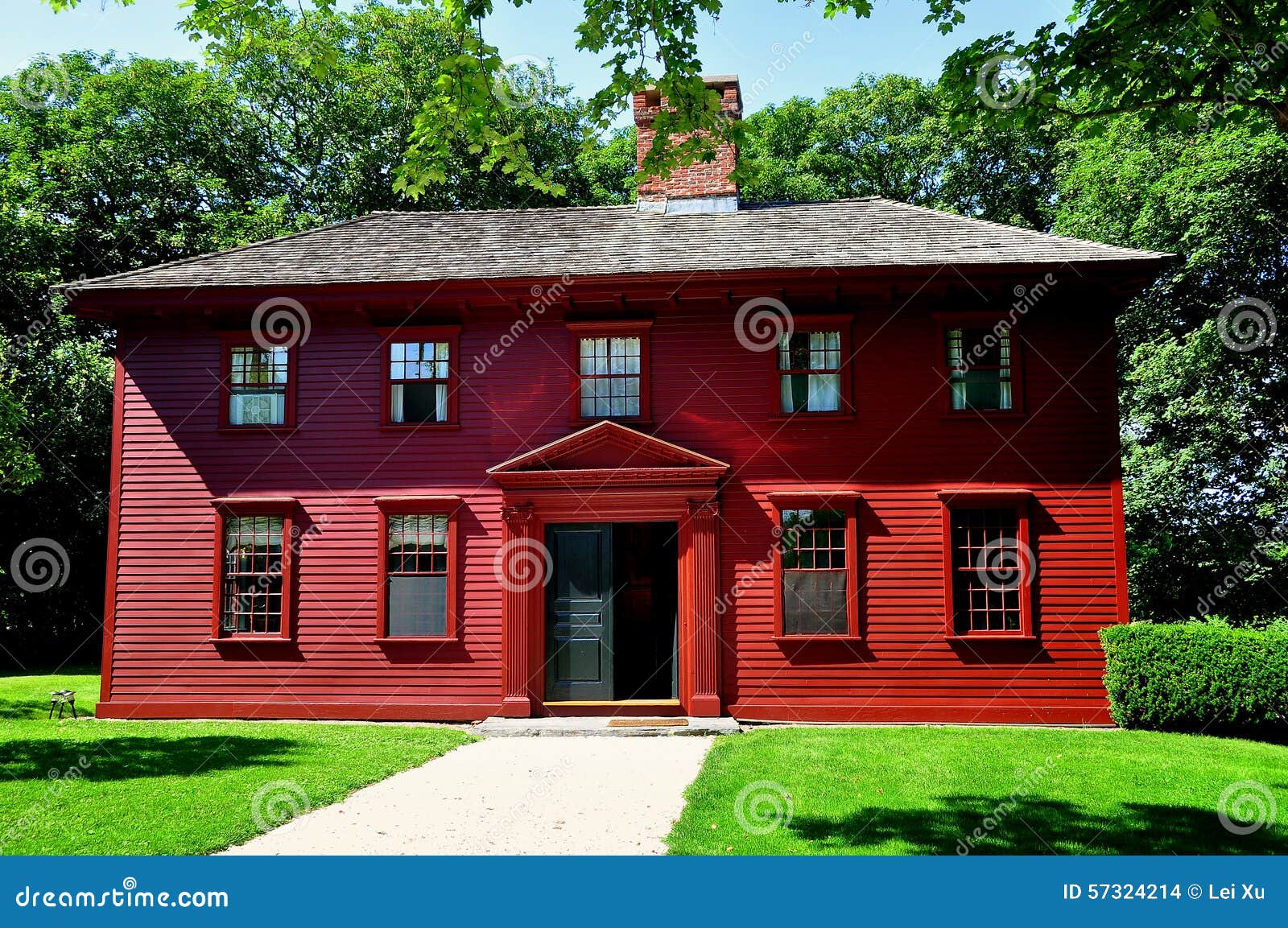 Middletown, RI Casa 1792 Del Museo De Whitehall Imagen de archivo