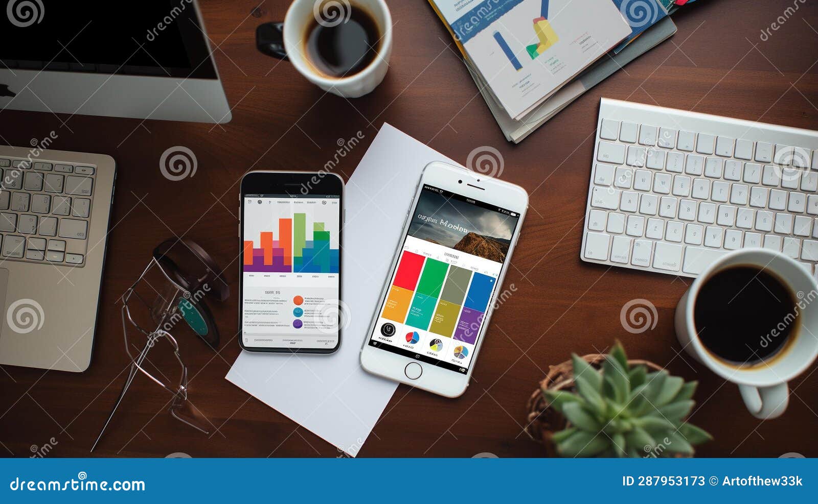 midjourney version 5: creative mobile app interface on white iphone