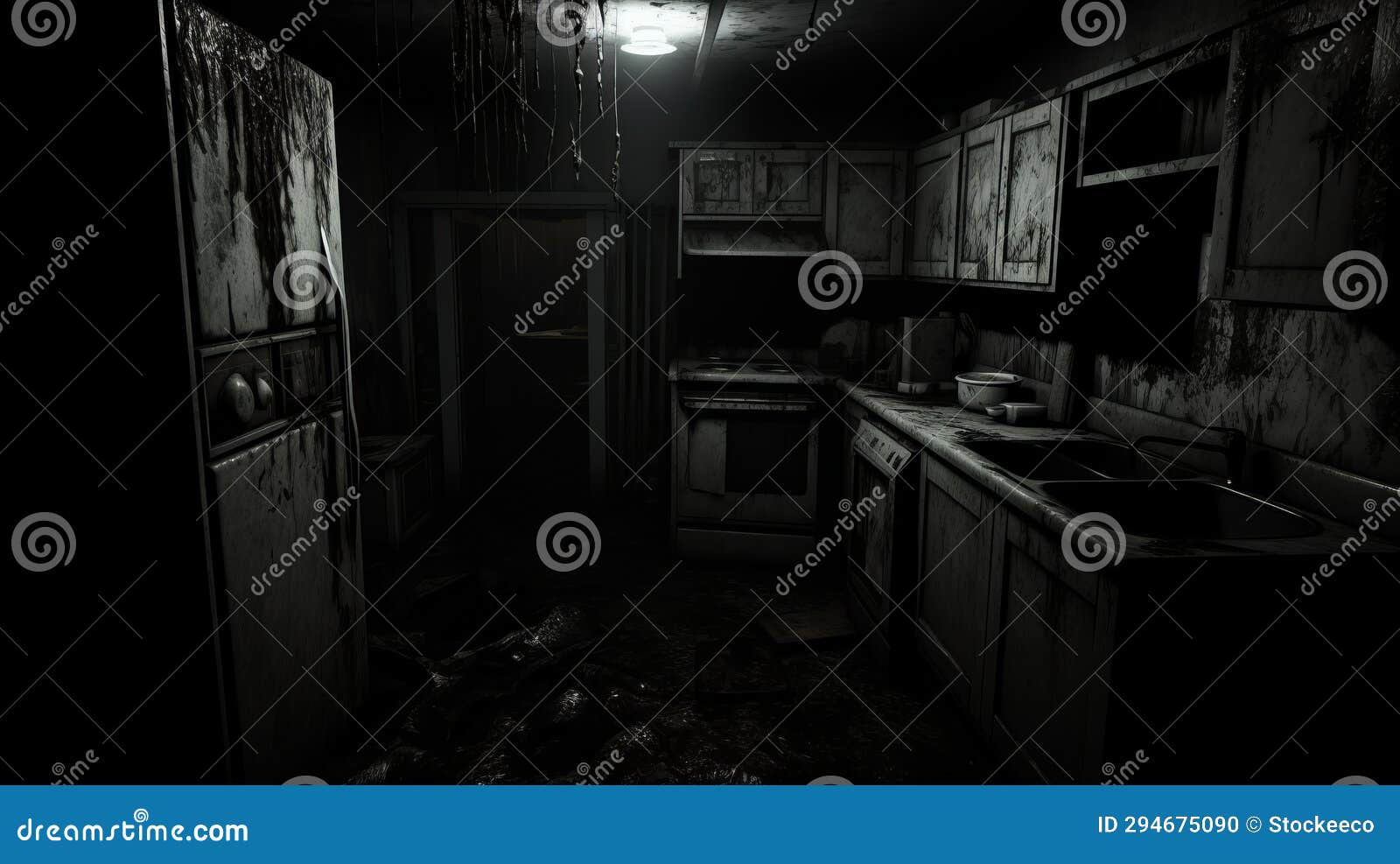 midnight kitchen: a monochromatic horror game in the style of cryengine