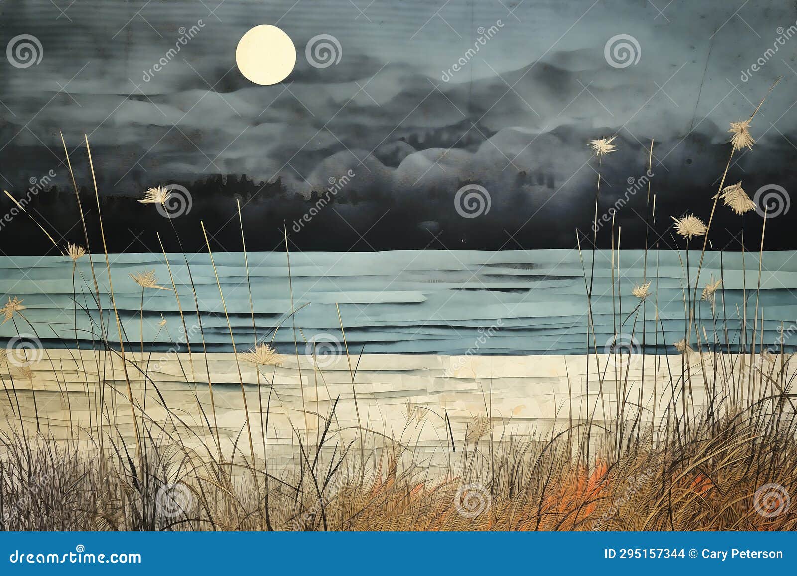 midnight musings: a surreal journey through post-war scenery on