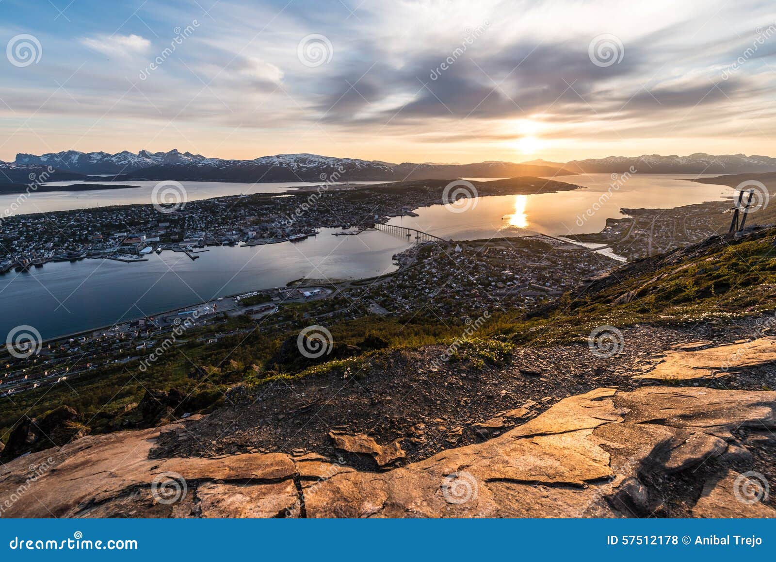 midnight sun in tromso, norway.